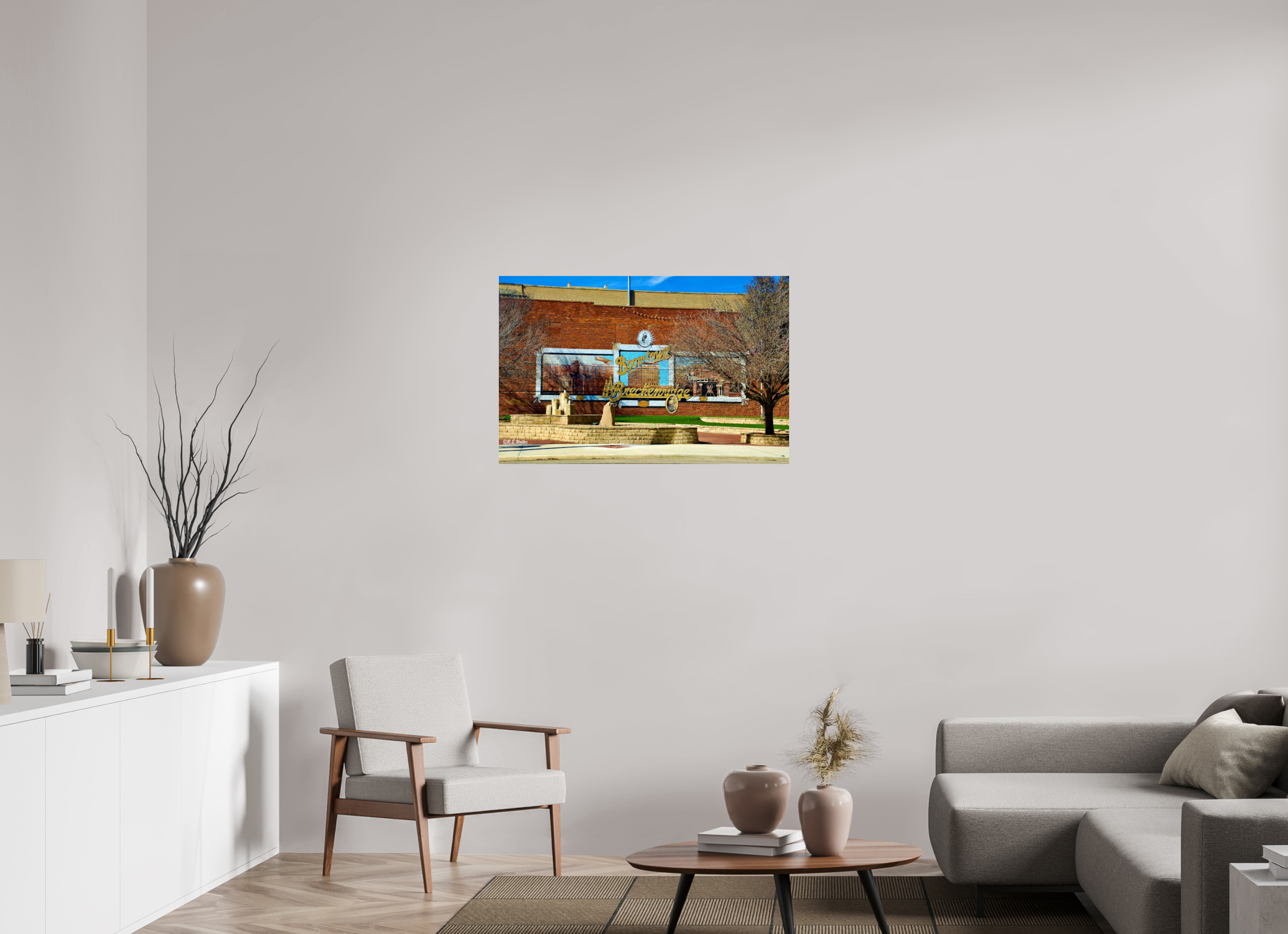 37.1 x 24″, Glossy Print without border Breckenridge, TX Downtown Entry Mural