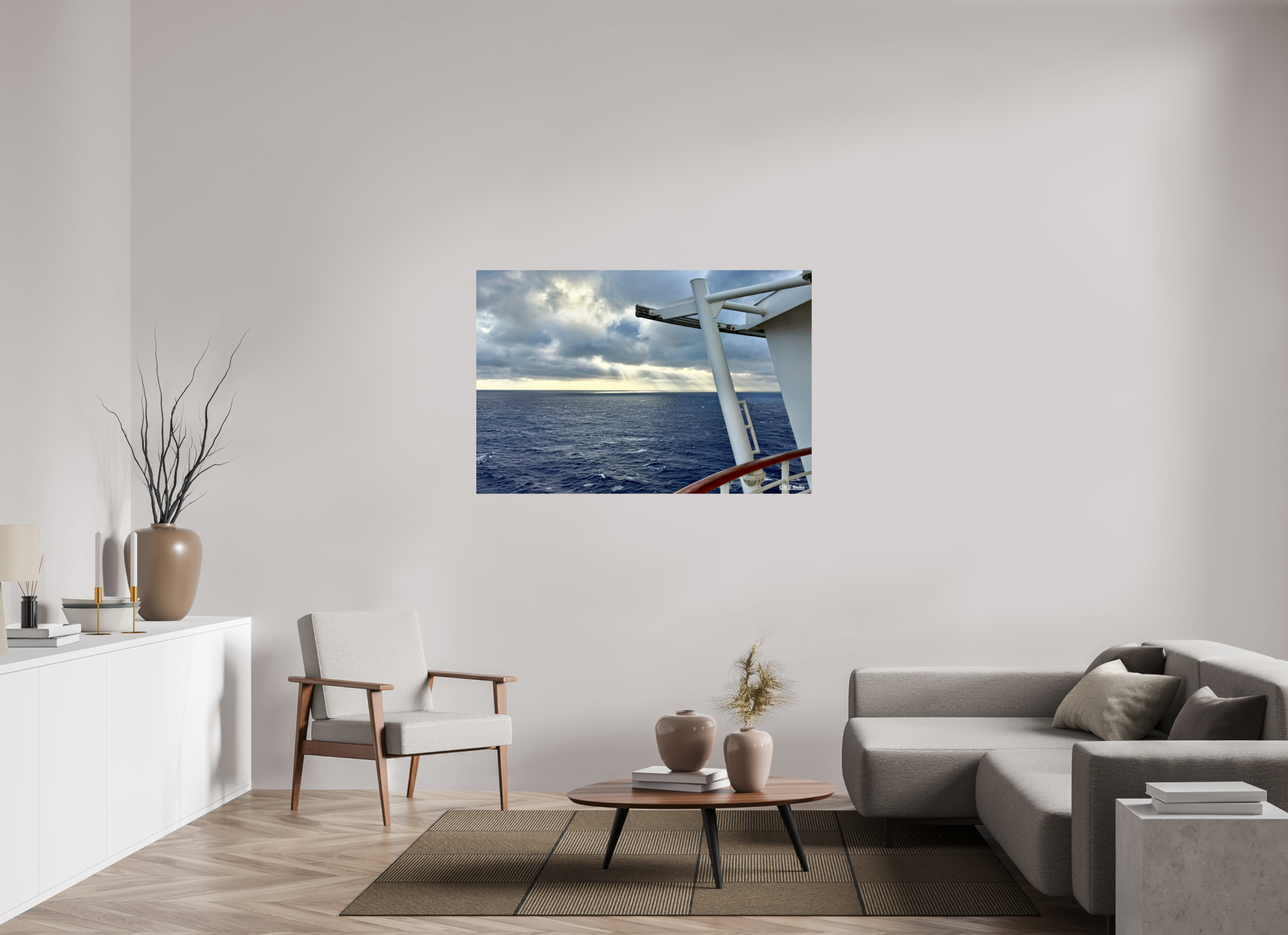 54 x 36″, Glossy Print without border Sunlight coming through Clouds