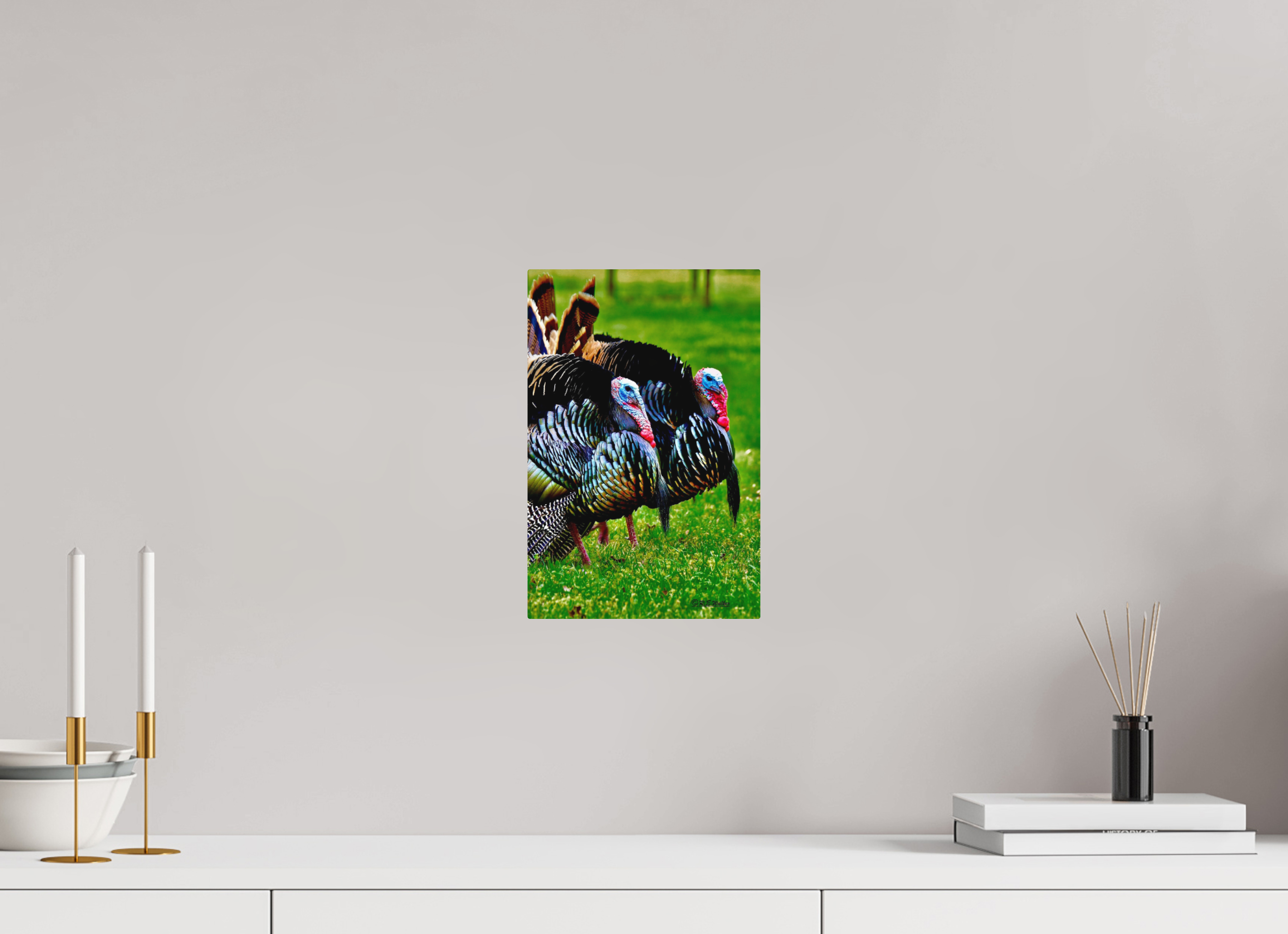 8 x 12″, Aluminum Turkeys