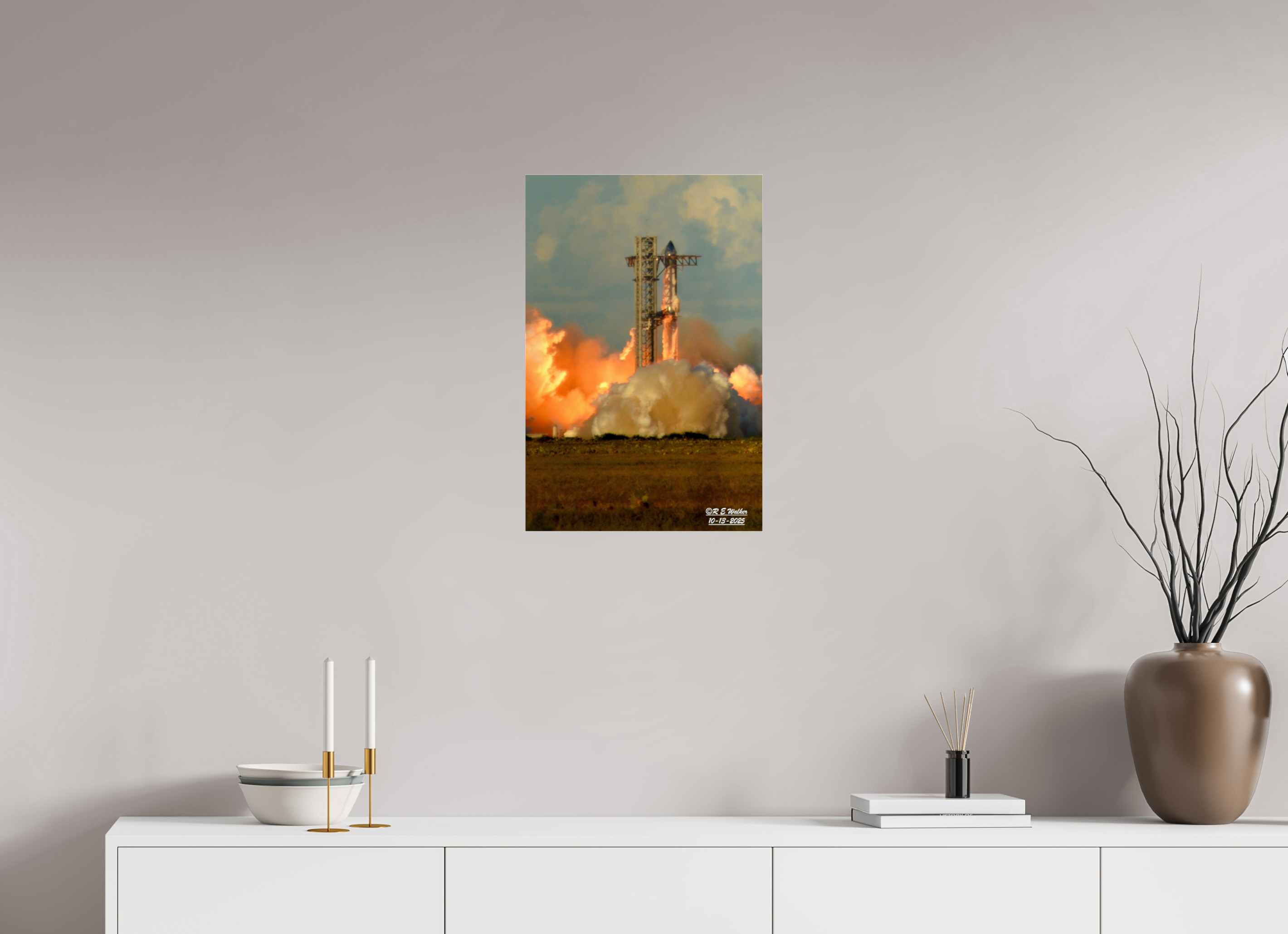 16 x 24″, acrylic-noframe-glossy SpaceX Starship