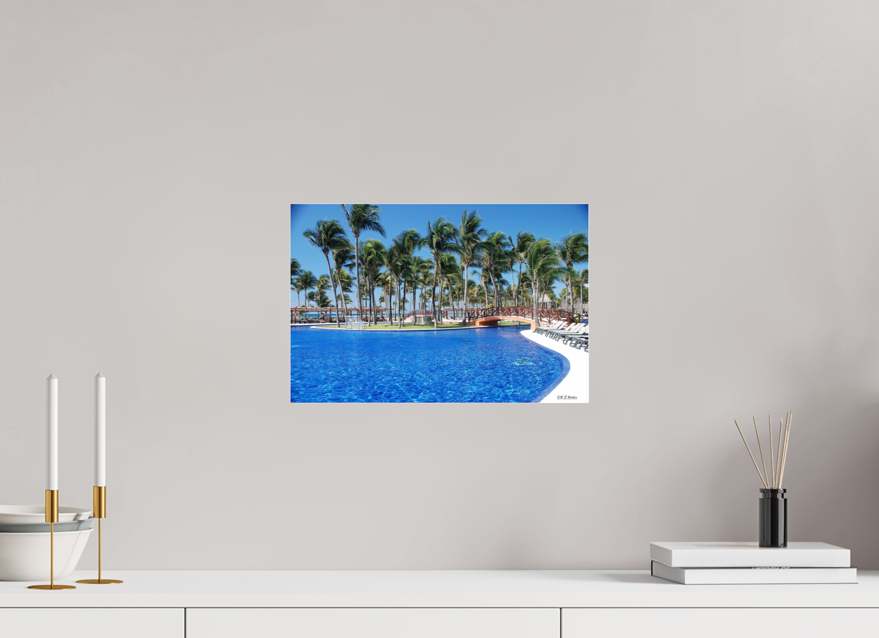 15 x 10″, acrylic-noframe-glossy Tropical View at Riviera Maya