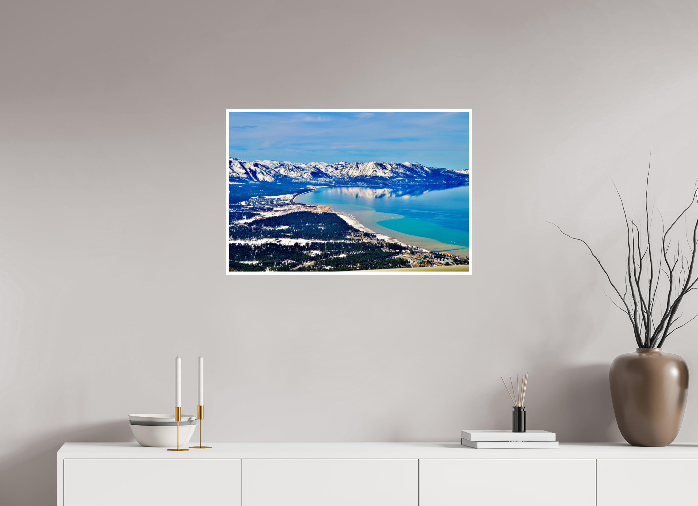 30 x 20″, Print with 0.4in white border Lake Tahoe