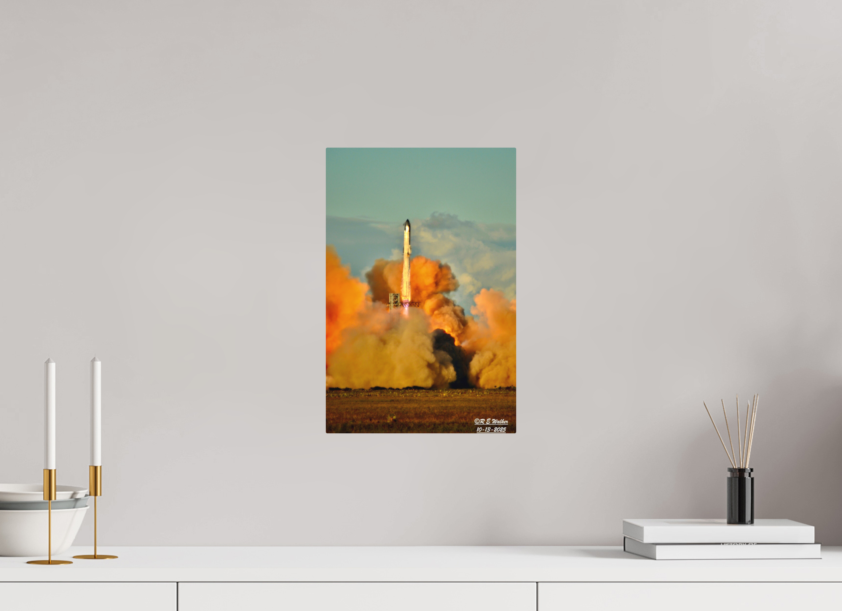 10 x 15″, Aluminum Starship IFT11 Clearing Tower