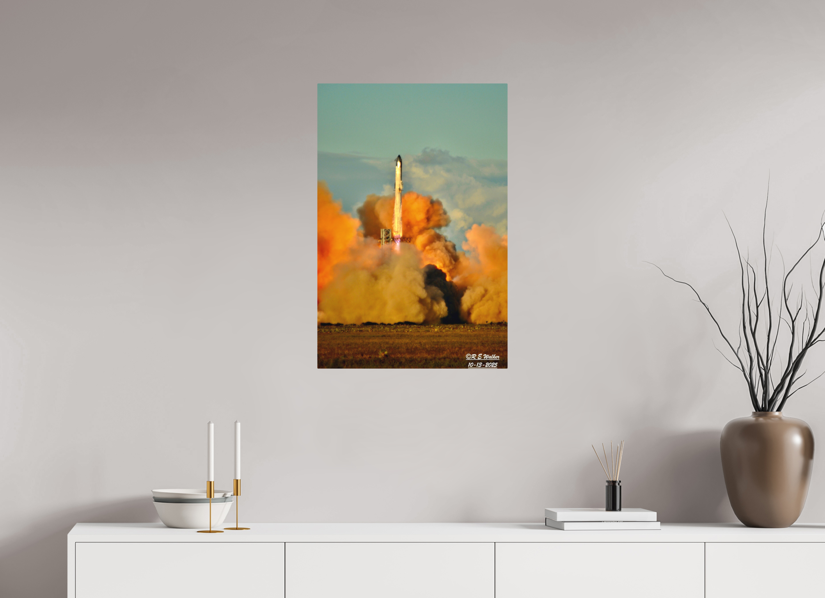 20 x 30″, Aluminum Starship IFT11 Clearing Tower