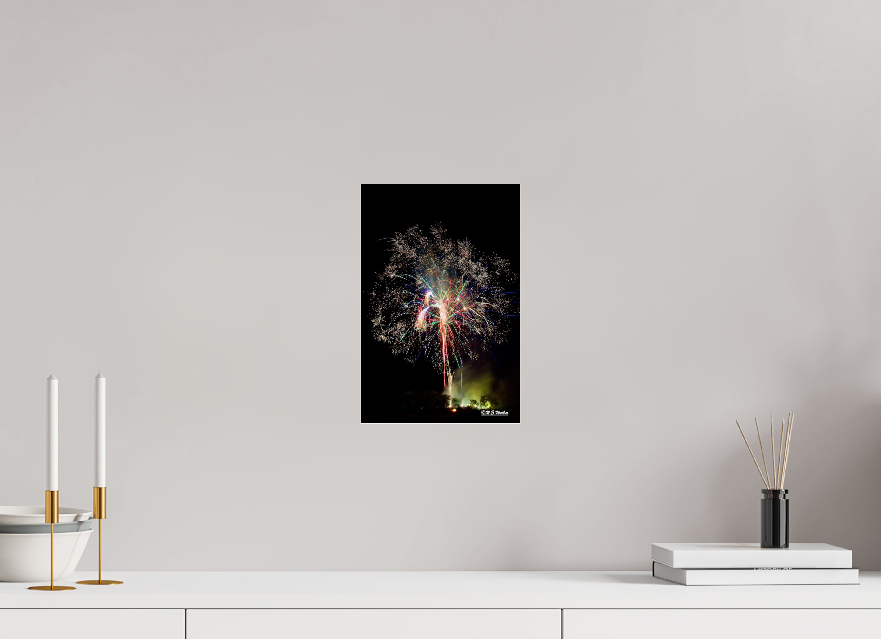 8 x 12″, acrylic-noframe-glossy Firework Tree