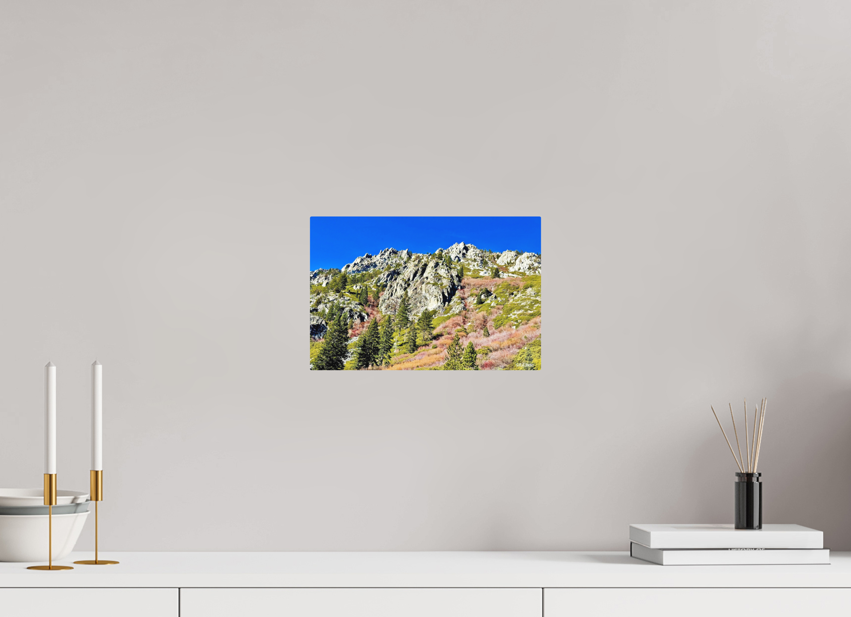 12 x 8″, Aluminum Emerald Bay Mountain View
