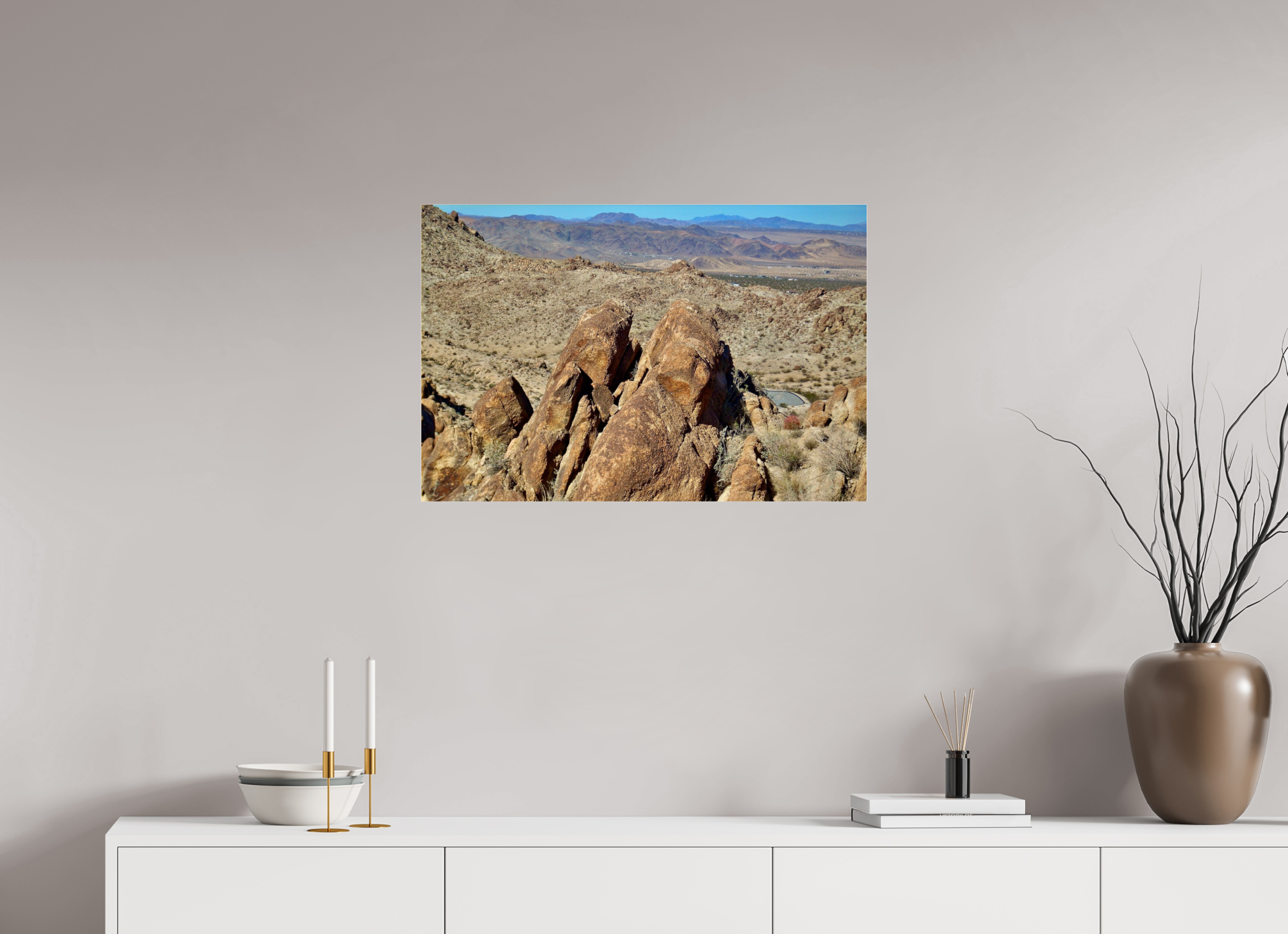 30 x 20″, acrylic-noframe-glossy Rock Formation Josha National Park