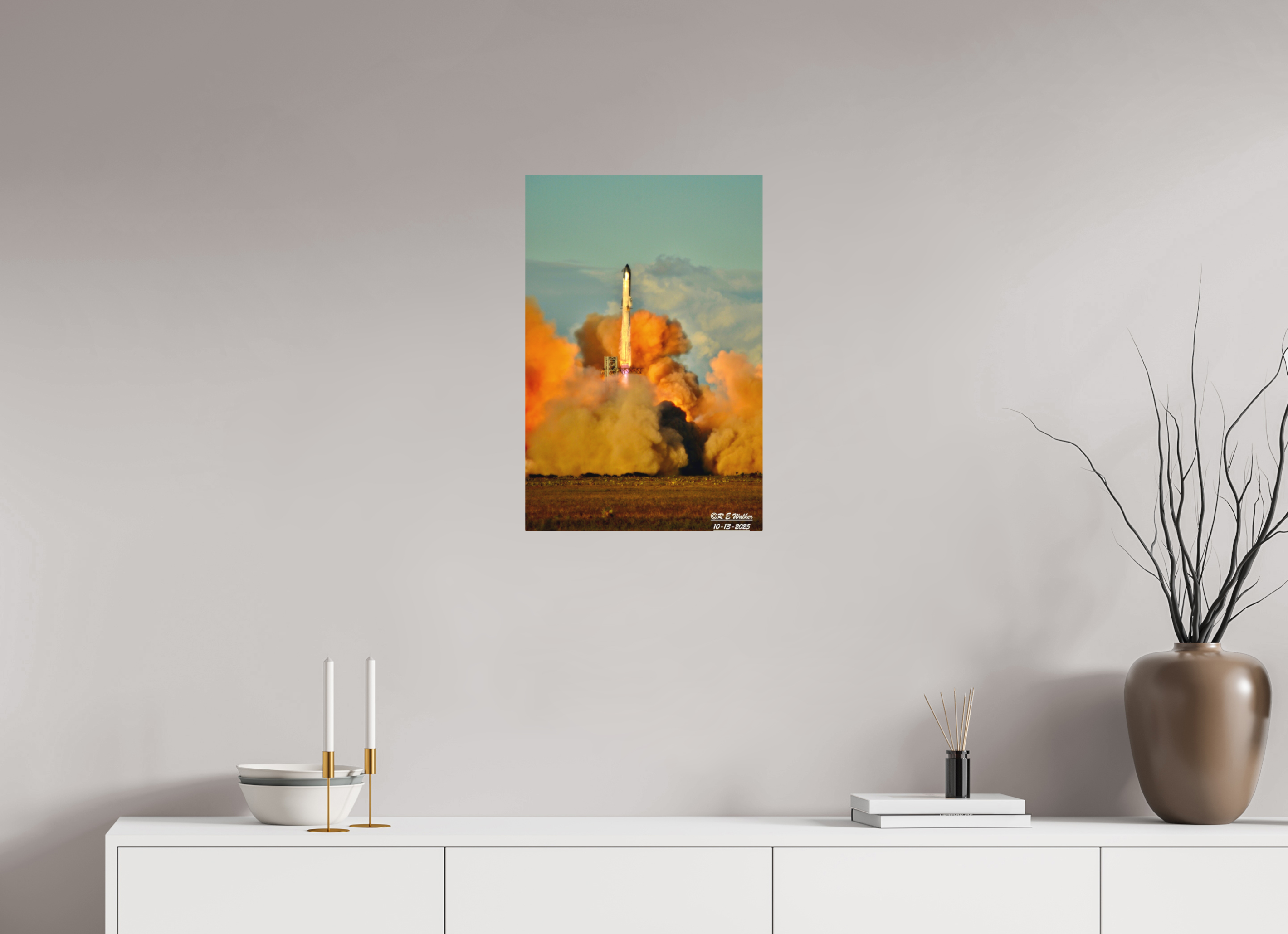 16 x 24″, Aluminum Starship IFT11 Clearing Tower