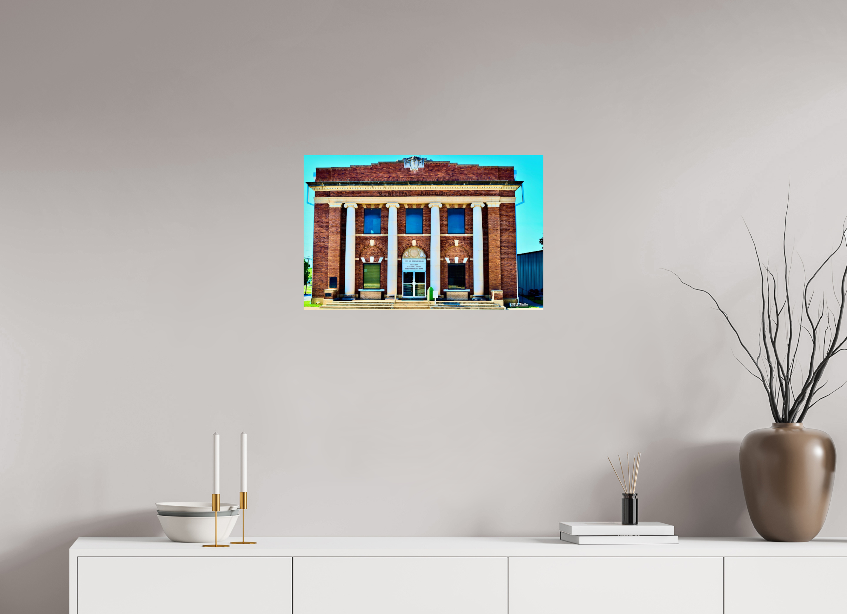 24.7 x 16″, Glossy Print without border Breckenridge, TX Fire Dept