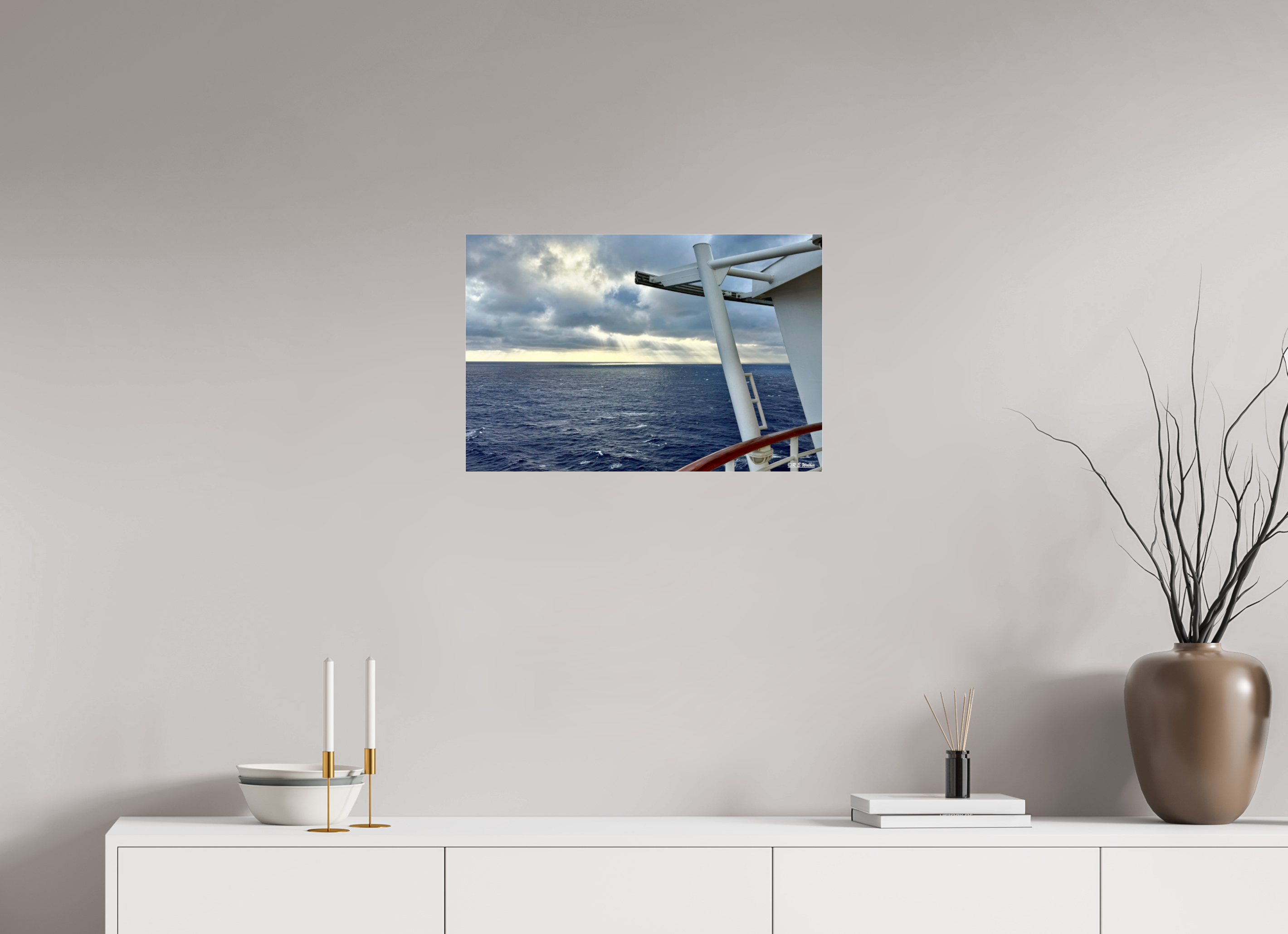 24 x 16″, acrylic-noframe-glossy Sunlight coming through Clouds