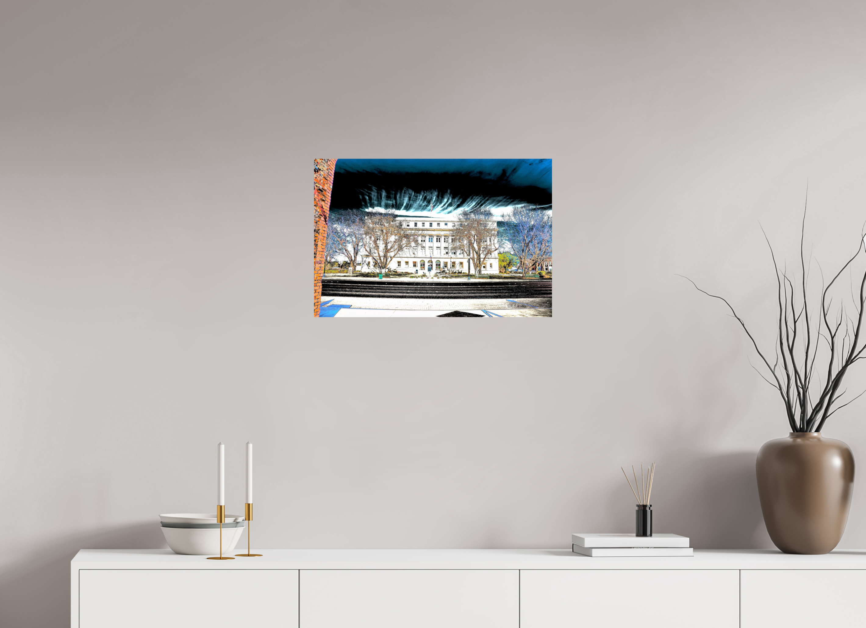 24 x 16″, Glossy Print without border Stephens County Courthouse