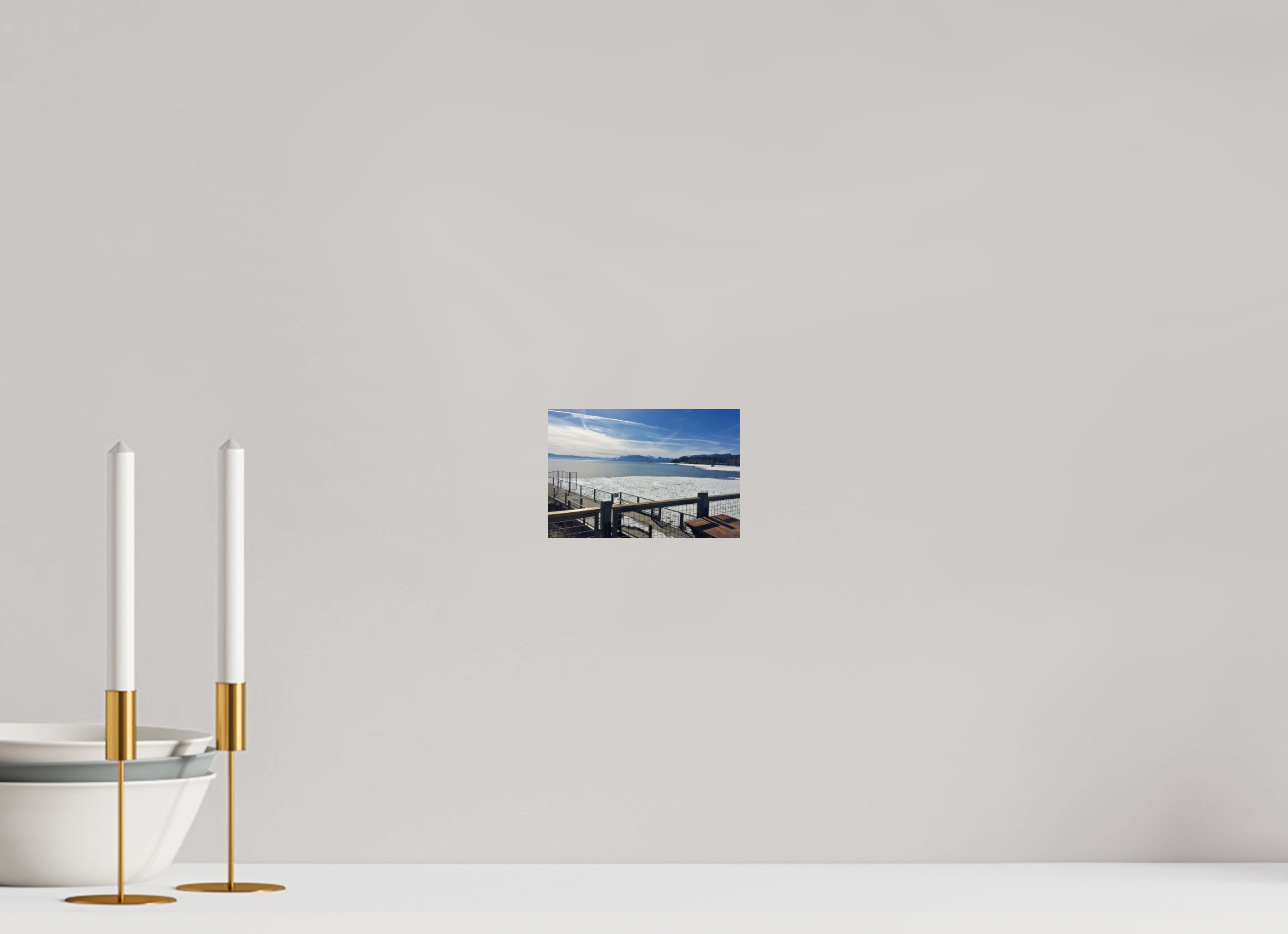 6 x 4″, Glossy Print without border Tahoe City Lake view