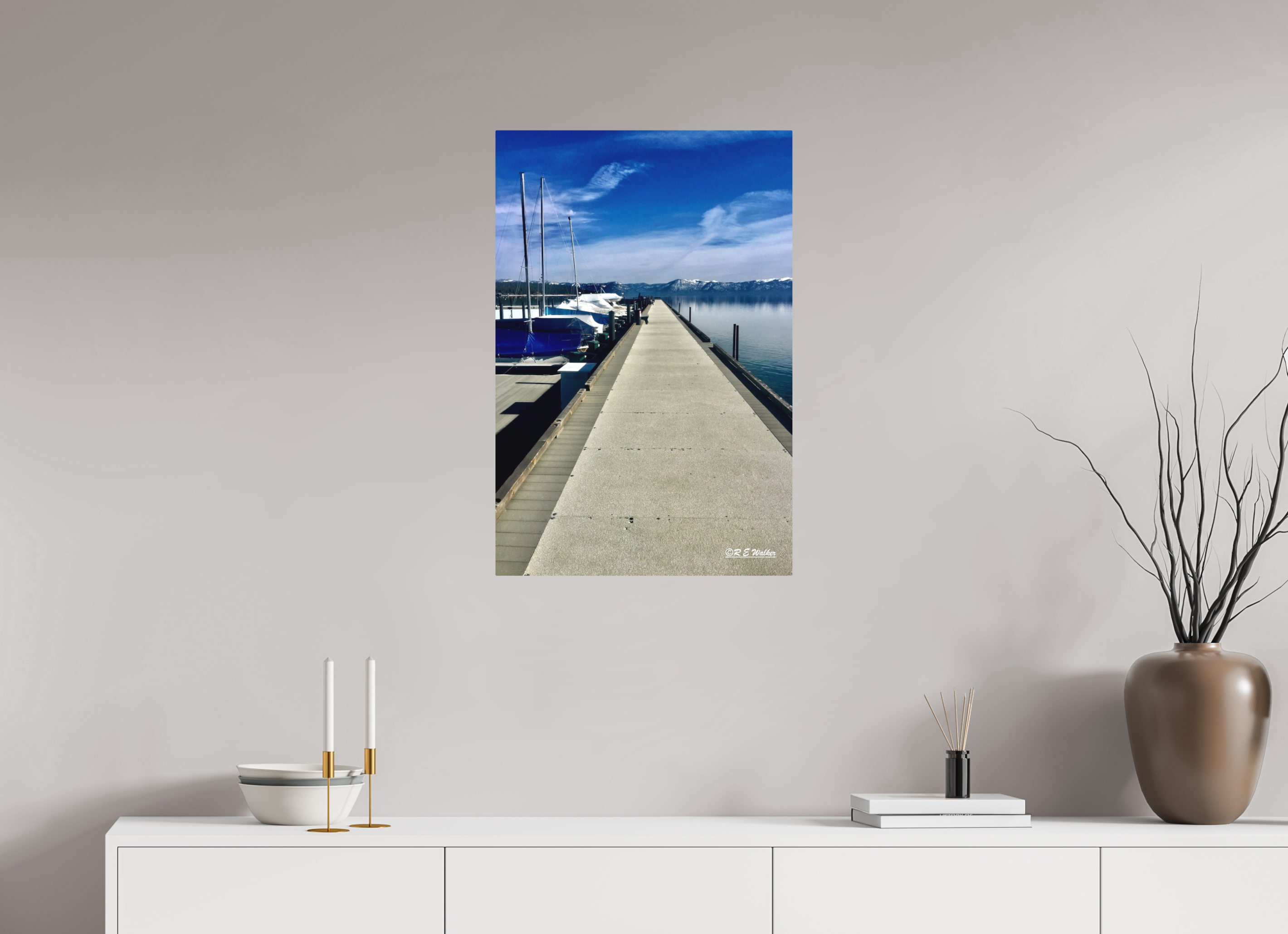 20 x 30″, Aluminum Tahoe City Marina