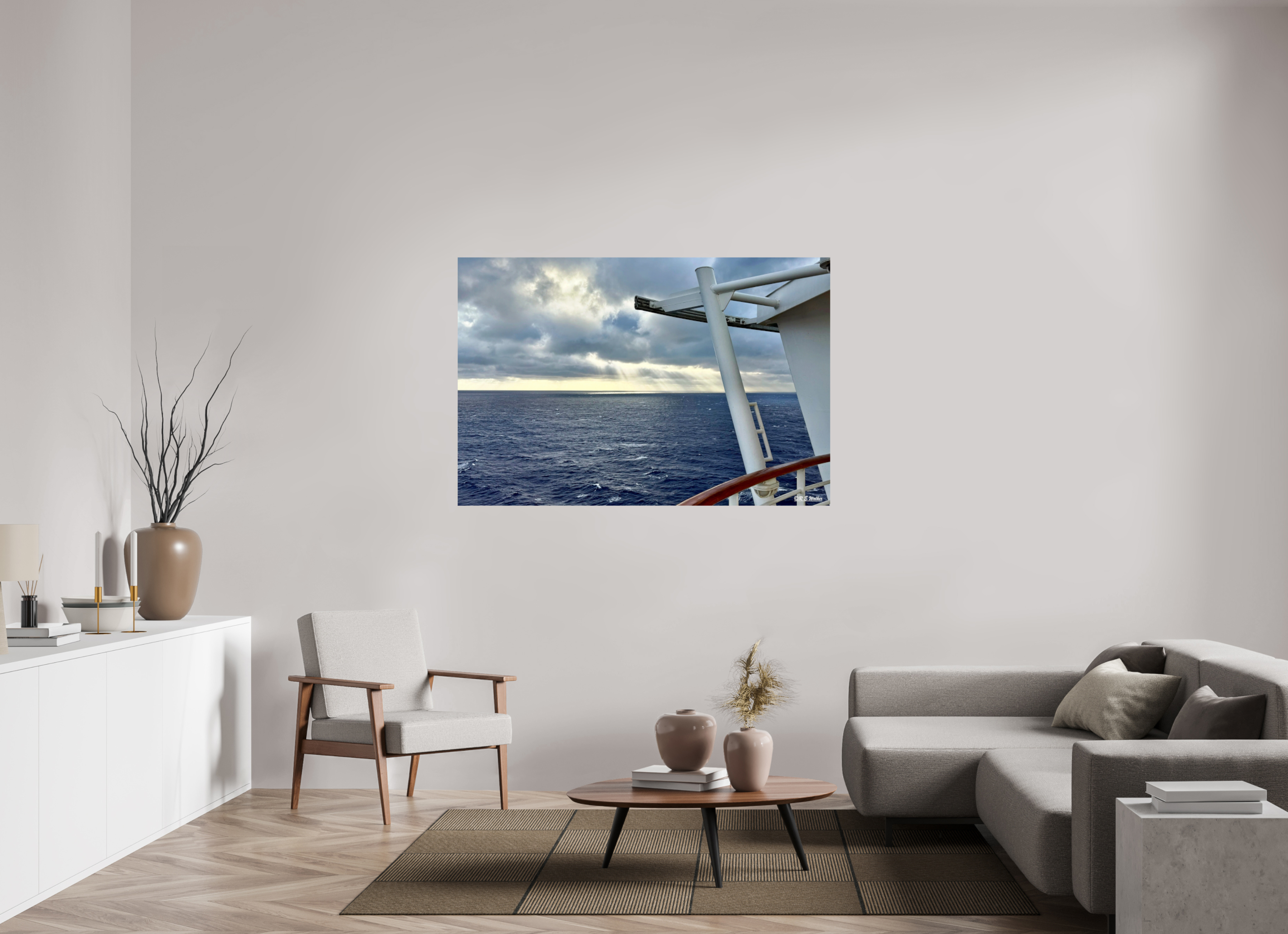 60 x 40″, Glossy Print without border Sunlight coming through Clouds