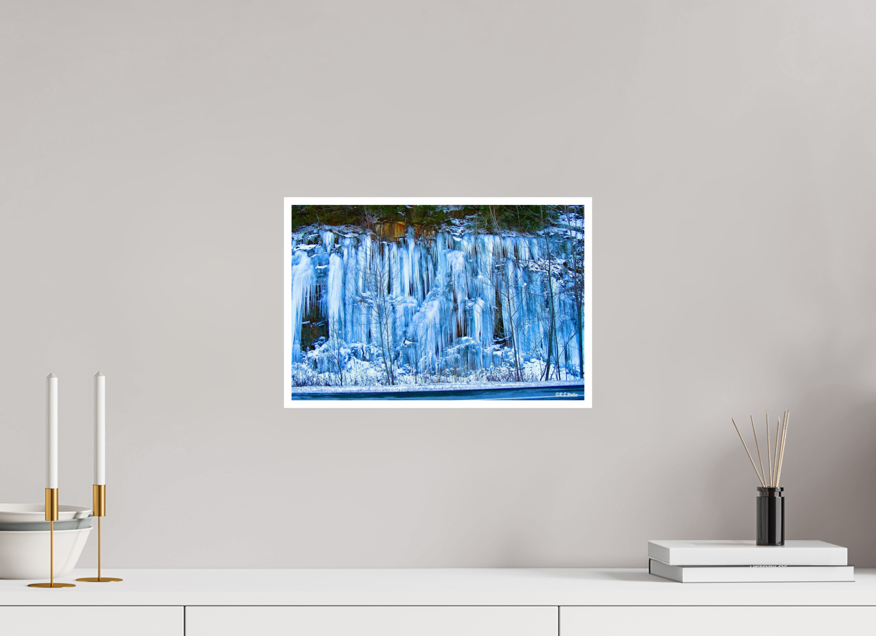 15 x 10″, Print with 0.4in white border Ice Wall