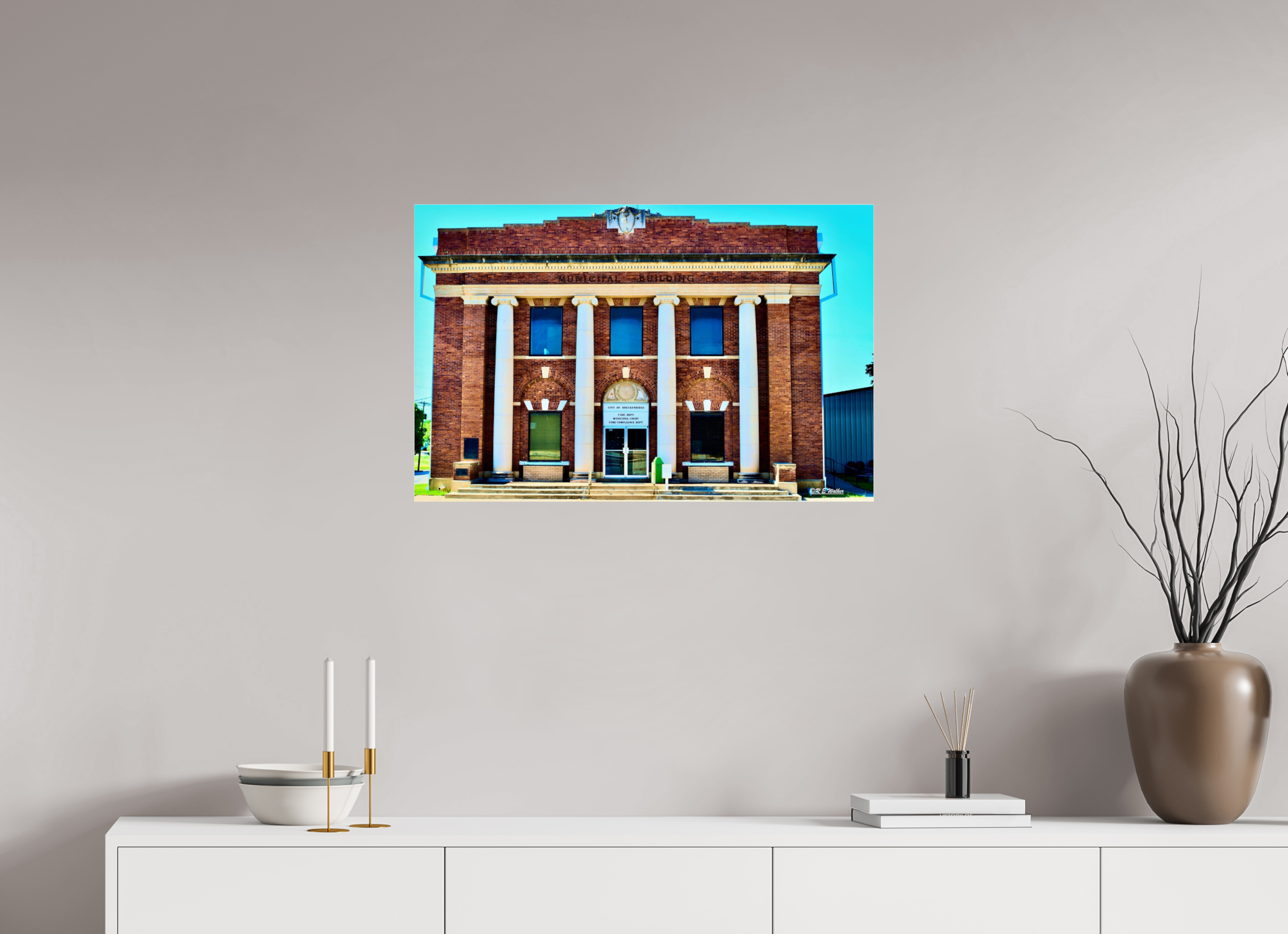 30.9 x 20″, acrylic-noframe-glossy Breckenridge, TX Fire Dept