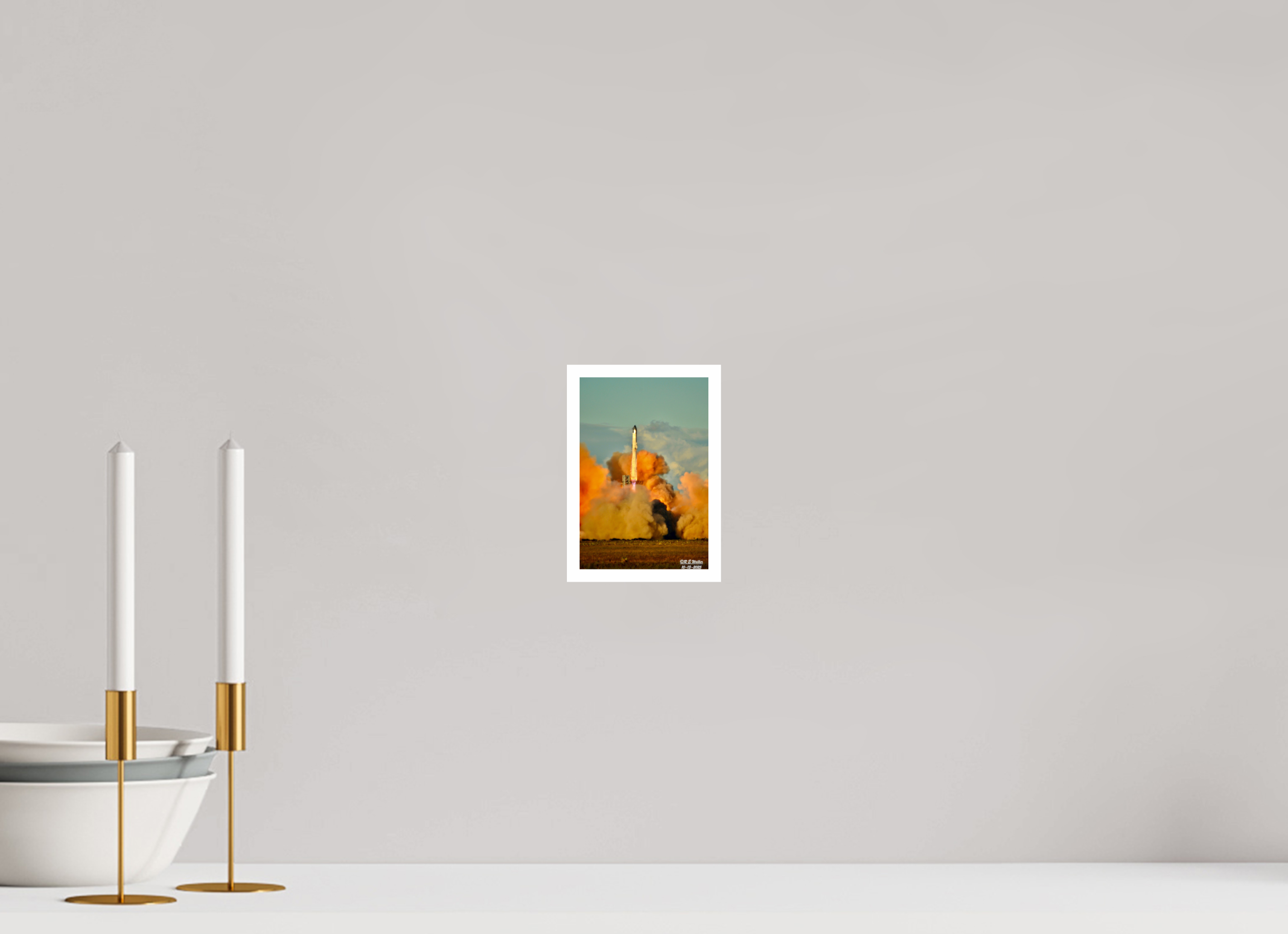 4 x 6″, Print with 0.4in white border Starship IFT11 Clearing Tower