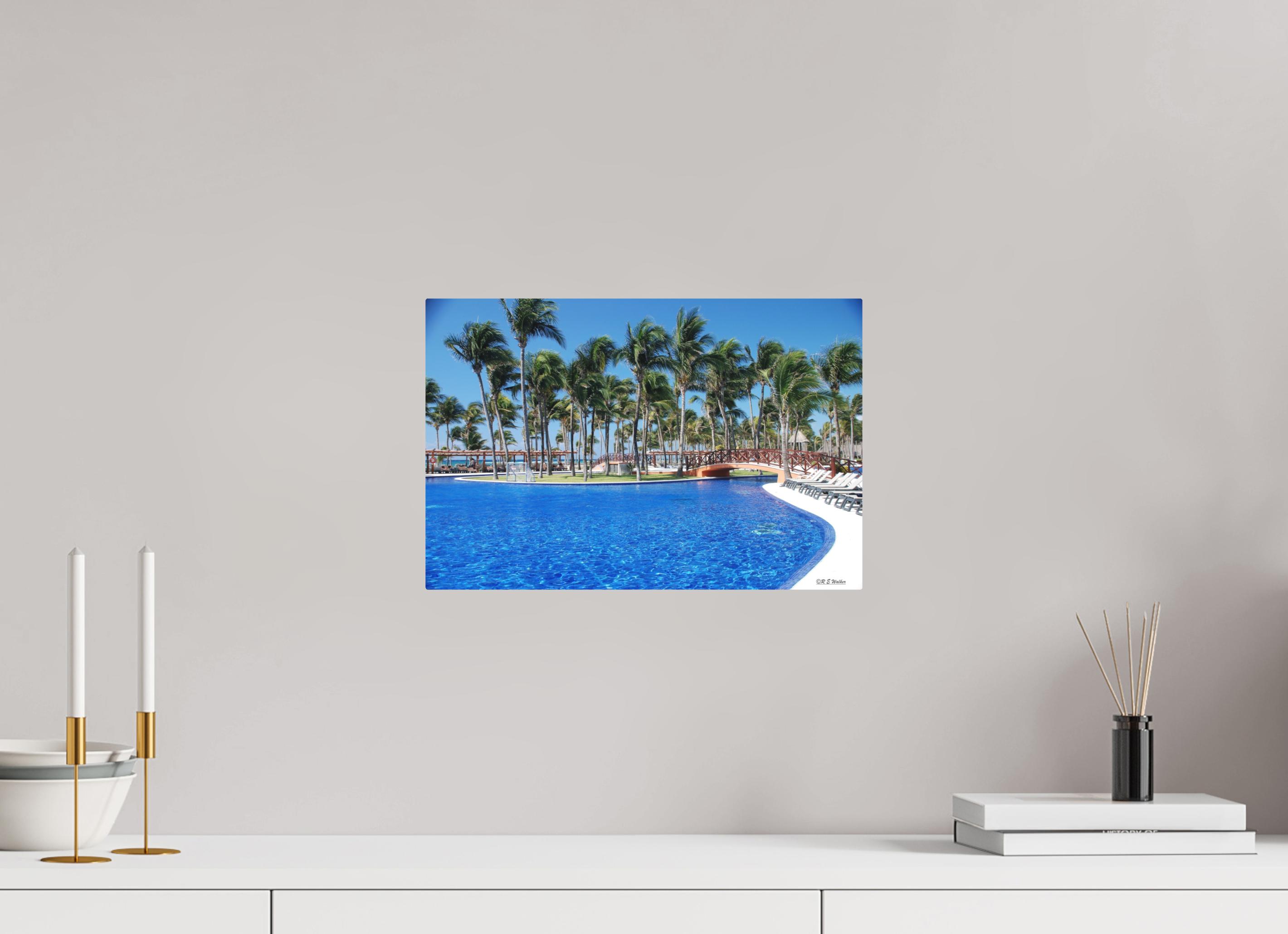 15 x 10″, Aluminum Tropical View at Riviera Maya