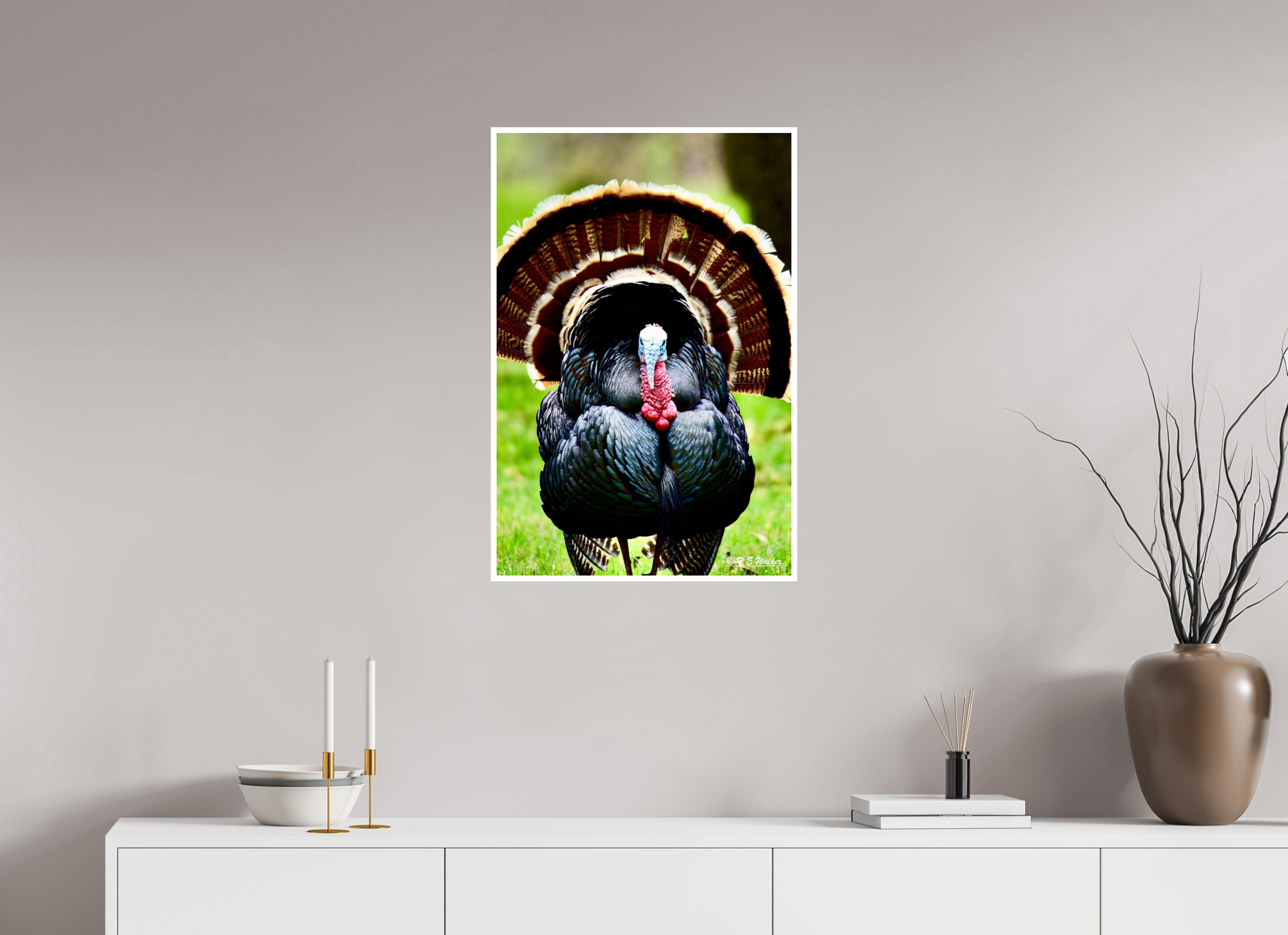 20 x 30″, Print with 0.4in white border Turkey Headon