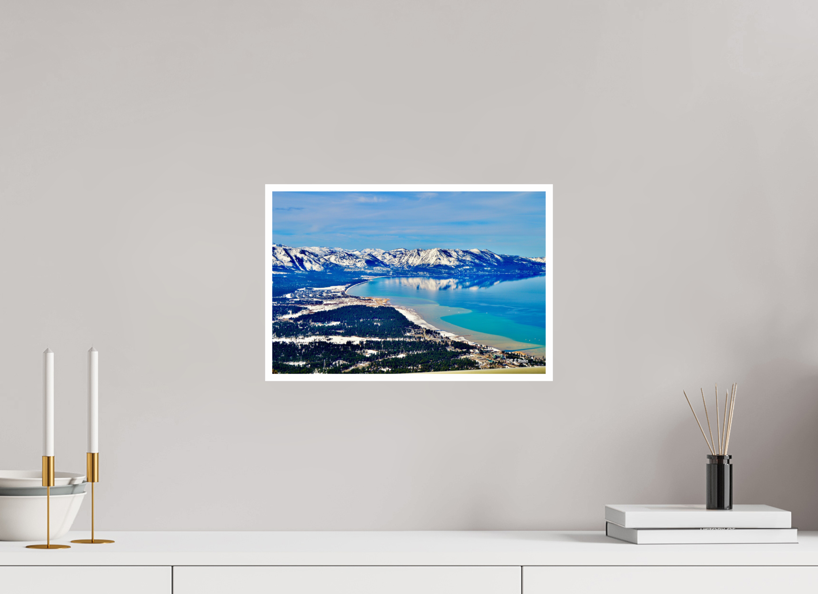 15 x 10″, Print with 0.4in white border Lake Tahoe