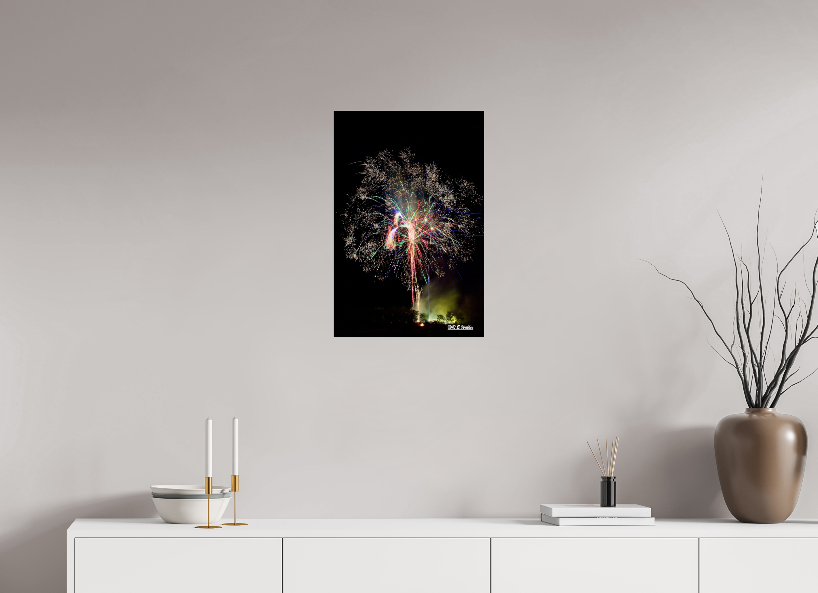 16 x 24″, acrylic-noframe-glossy Firework Tree