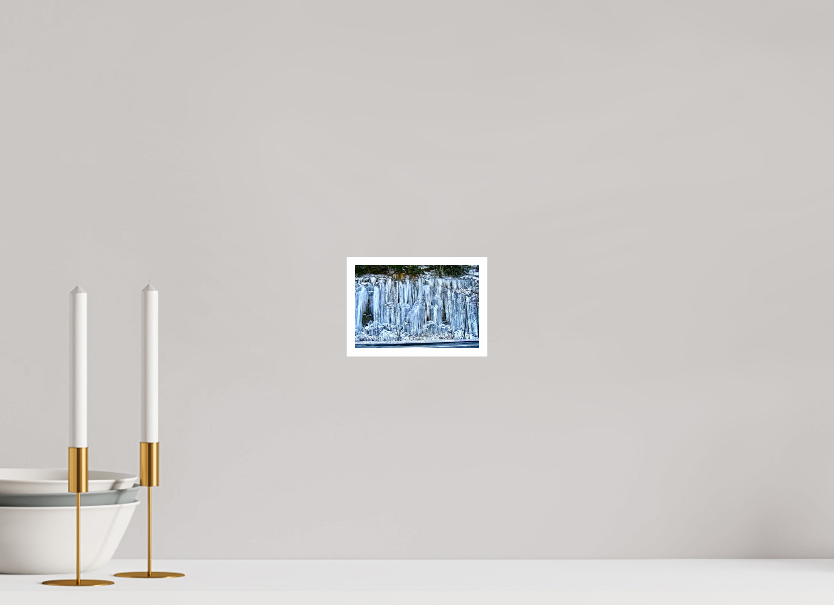 6 x 4″, Print with 0.4in white border Ice Wall Version