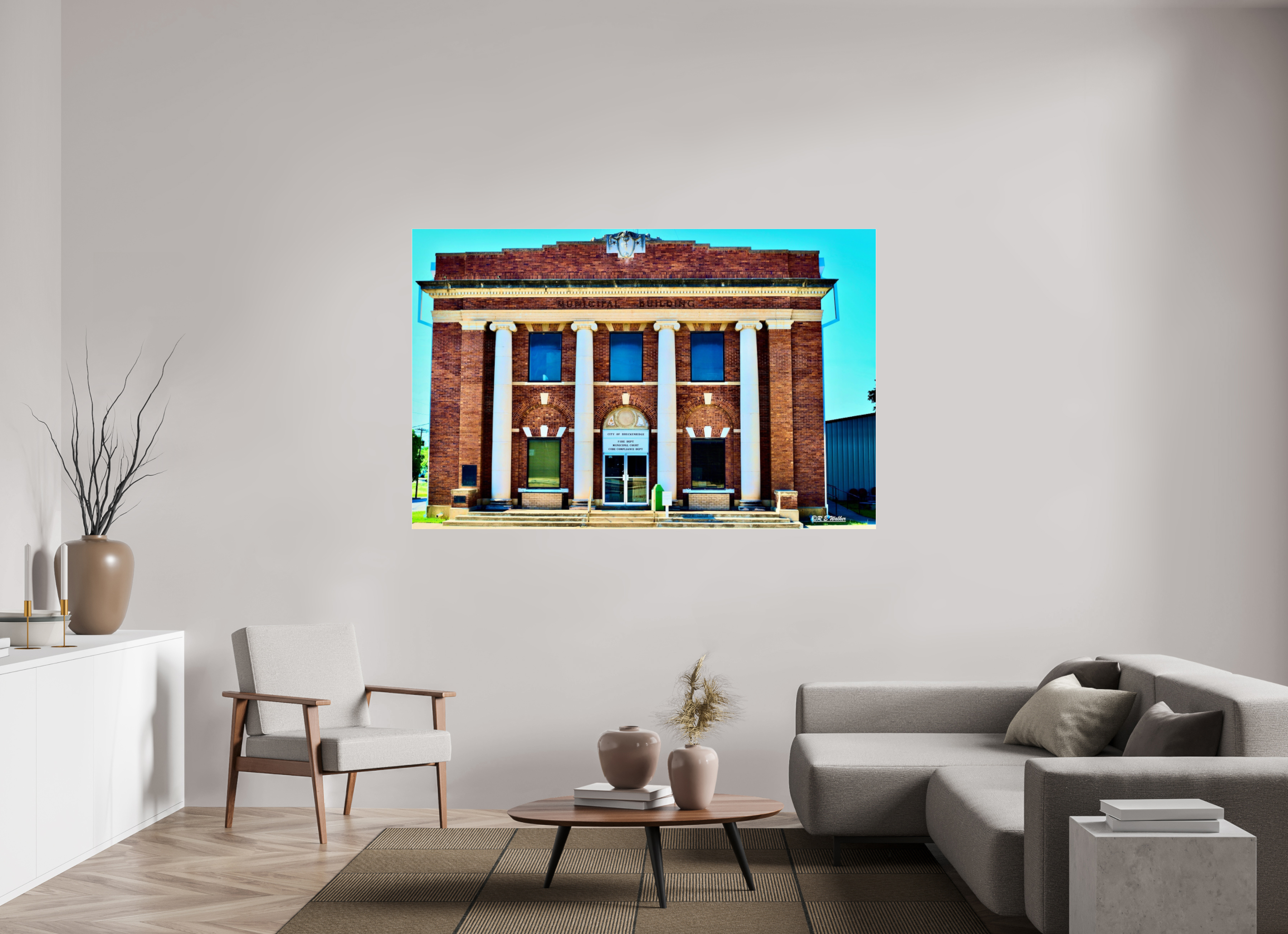 72.6 x 47″, acrylic-noframe-glossy Breckenridge, TX Fire Dept