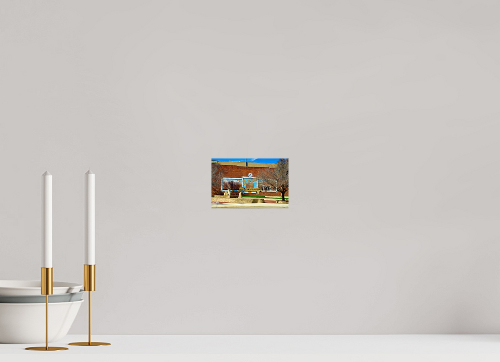 6.2 x 4″, Glossy Print without border Breckenridge, TX Downtown Entry Mural