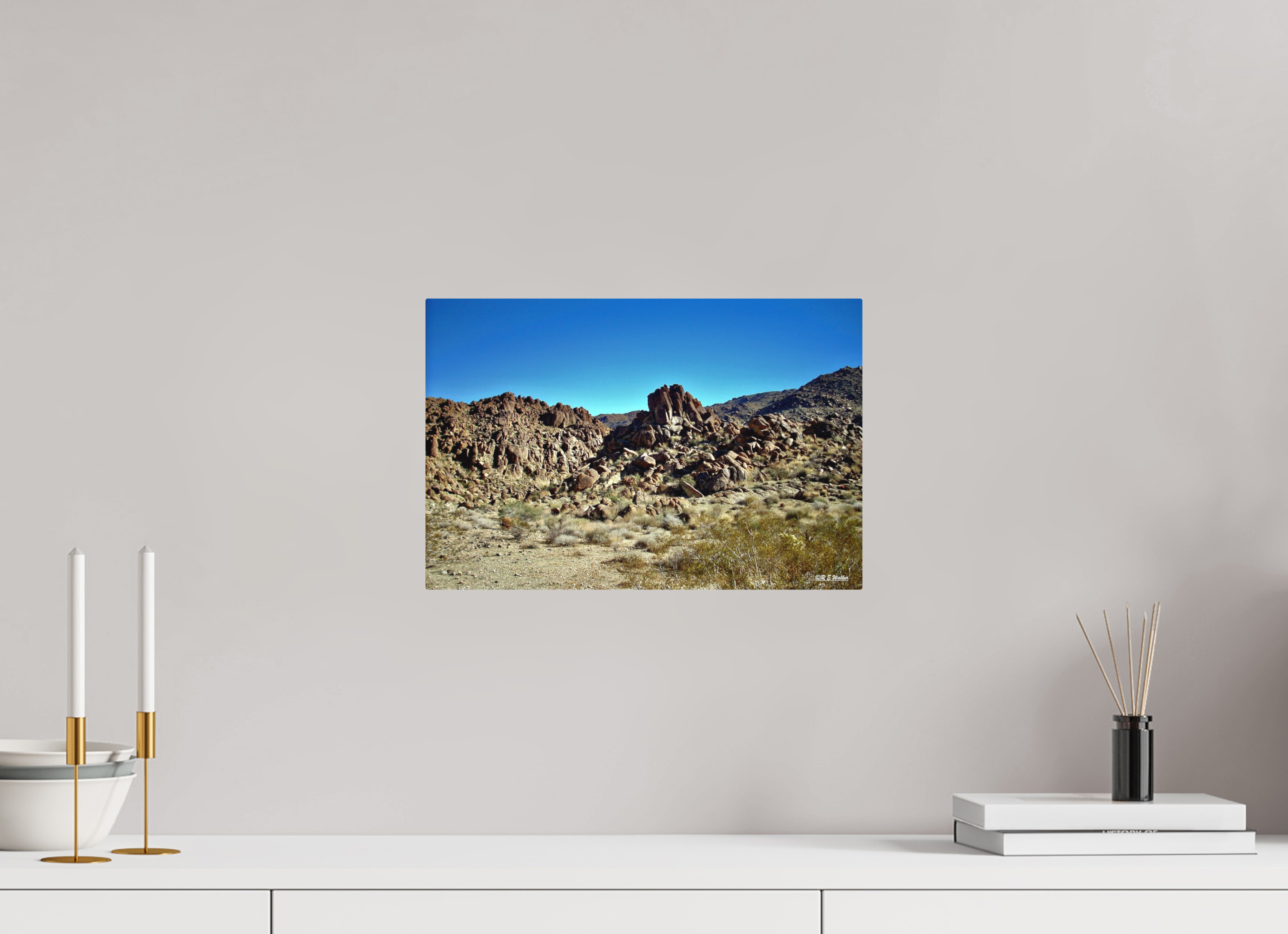 15 x 10″, Aluminum Rock Formations Joshua Tree