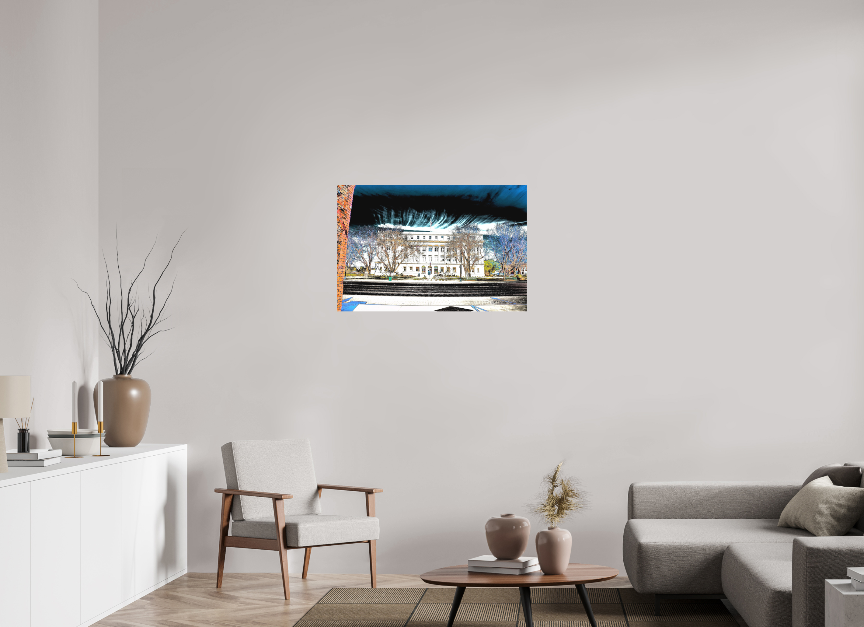 36 x 24″, Aluminum Stephens County Courthouse