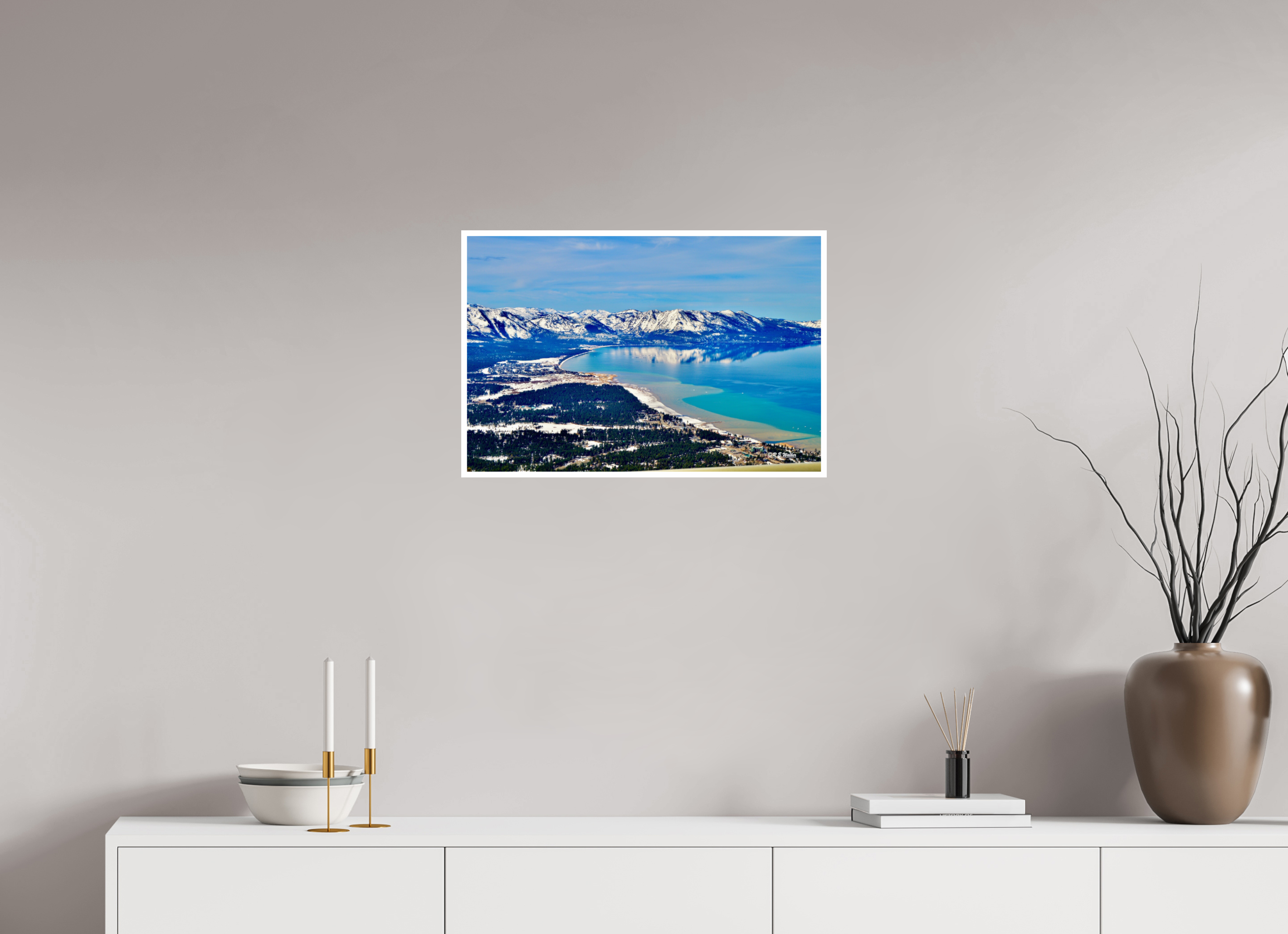 24 x 16″, Print with 0.4in white border Lake Tahoe