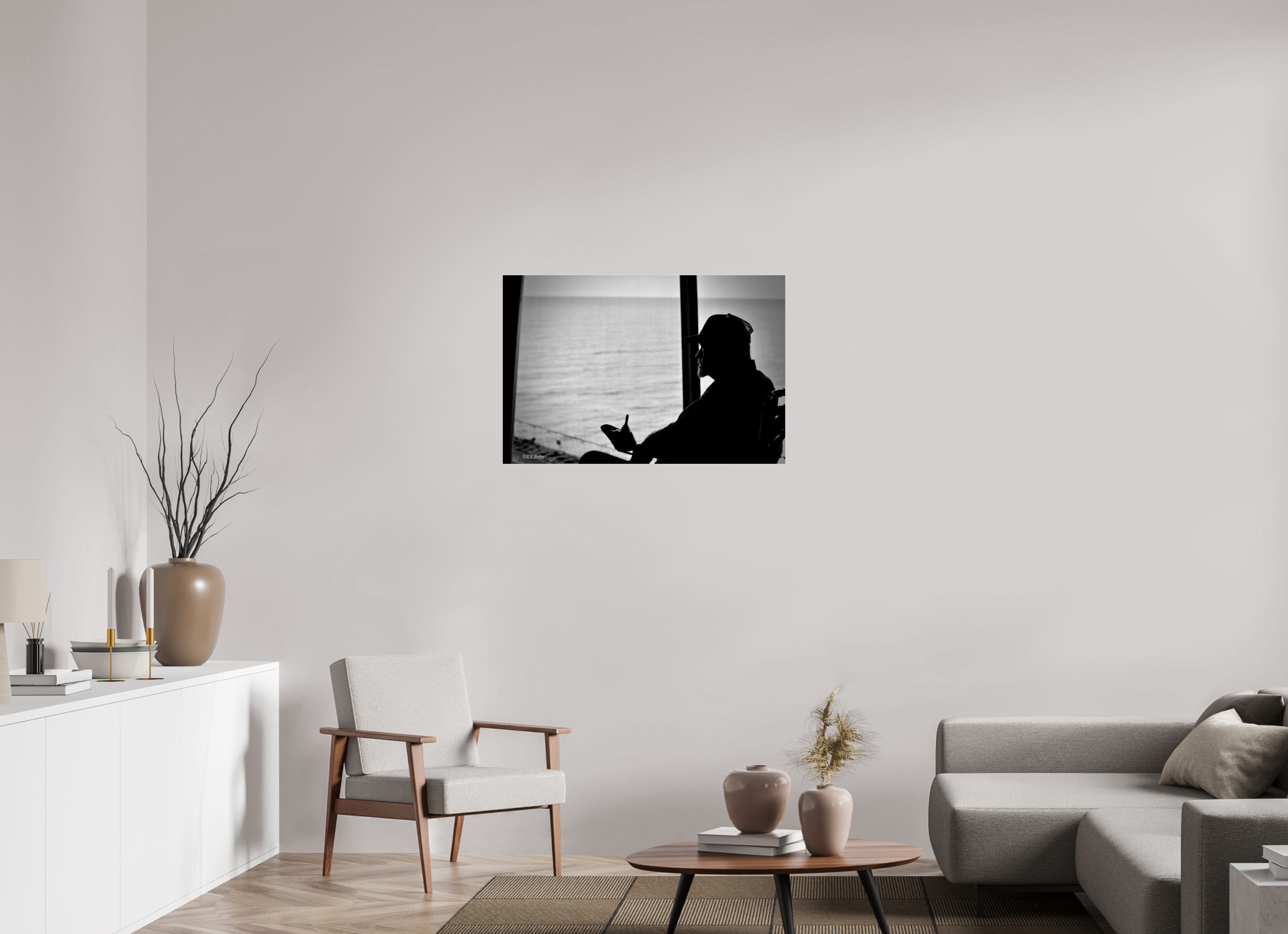 36 x 24″, acrylic-noframe-glossy Watching the Sea