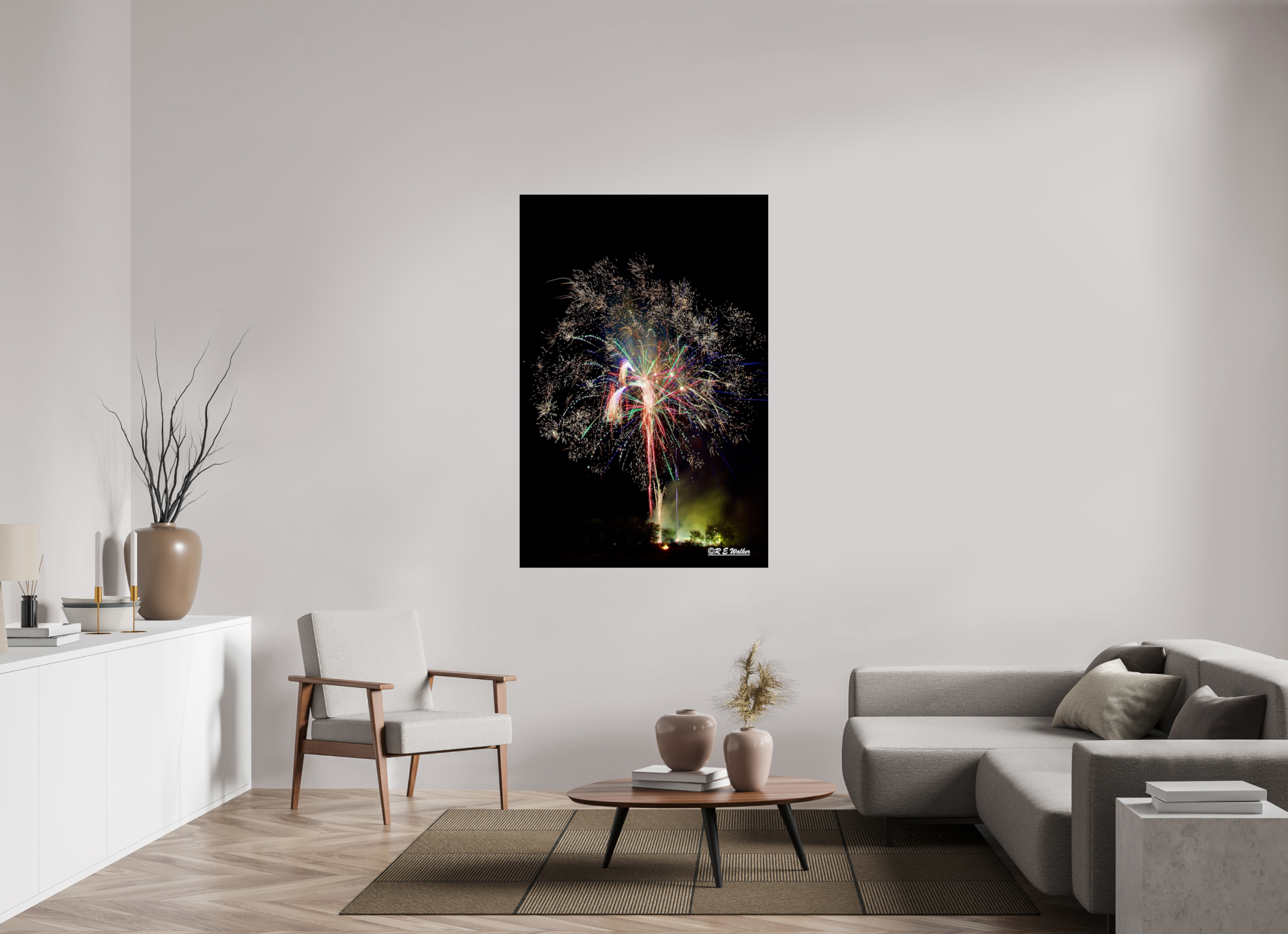 40 x 60″, acrylic-noframe-glossy Firework Tree