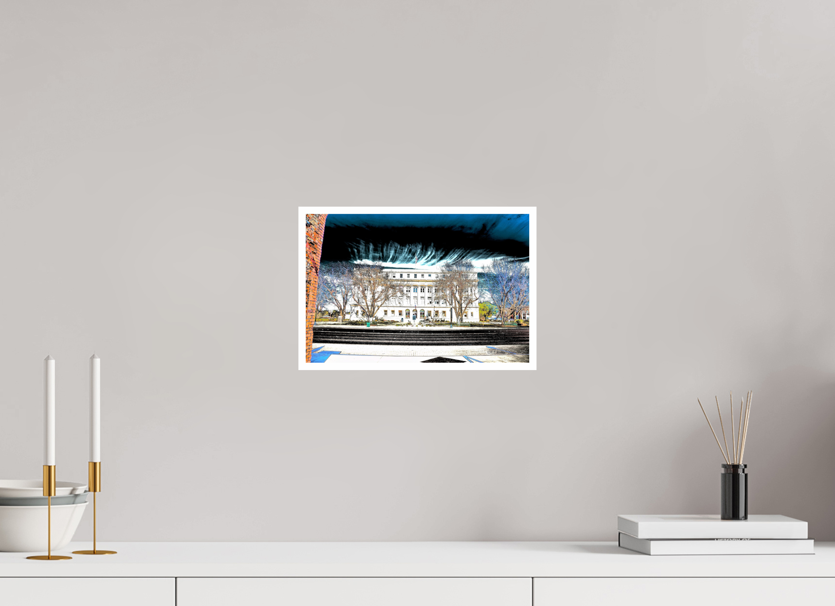 12 x 8″, Print with 0.4in white border Stephens County Courthouse