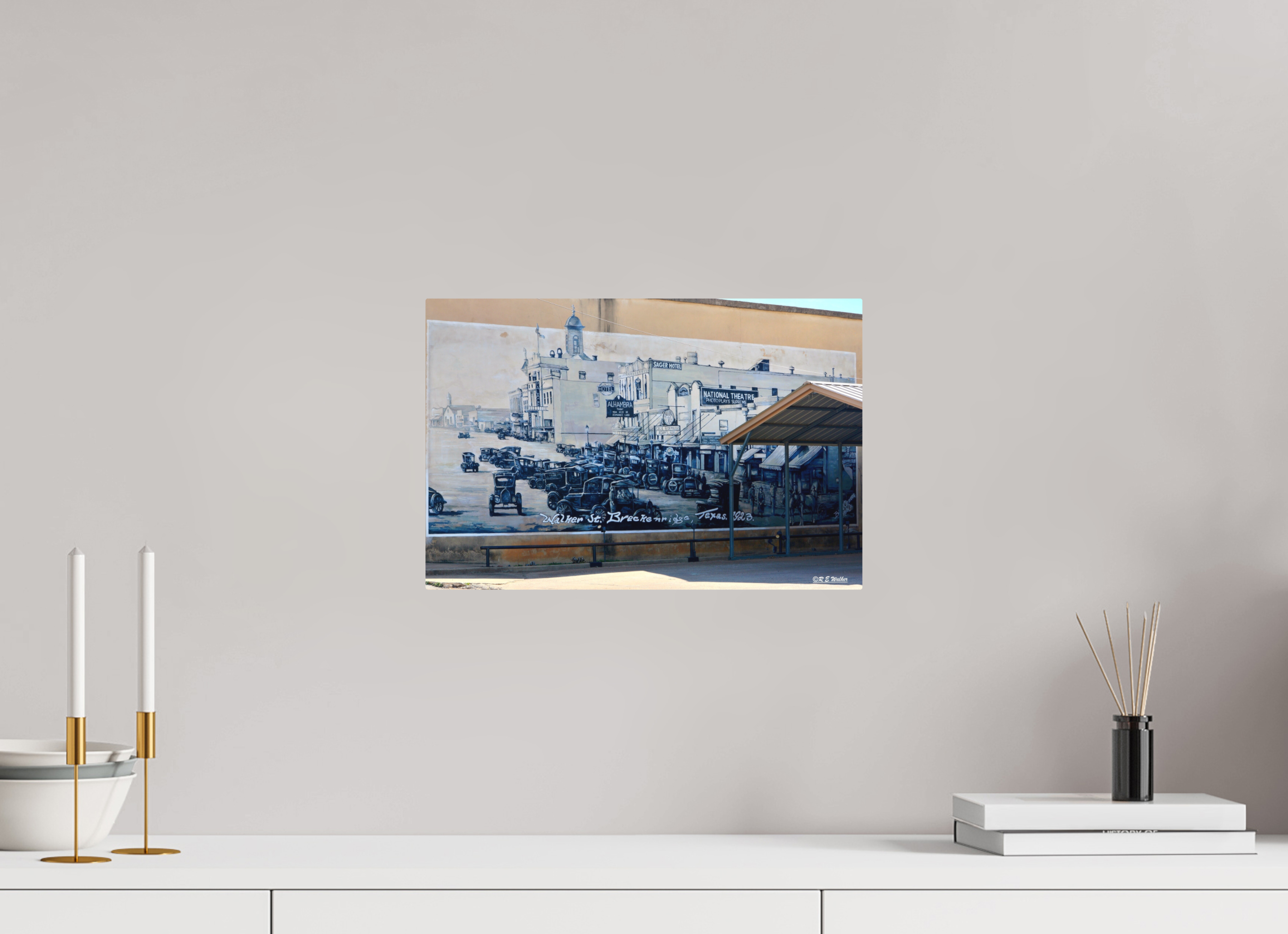 15 x 10″, Aluminum Old Breckenridge Town Mural