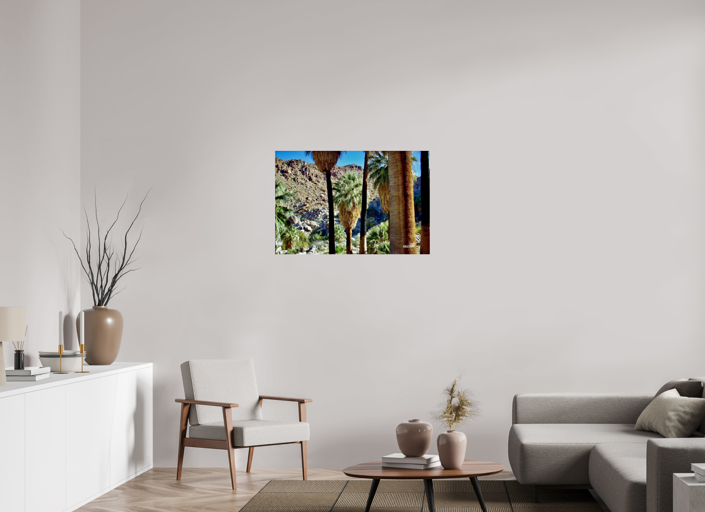36 x 24″, acrylic-noframe-glossy Oasis in Joshua Tree National Park
