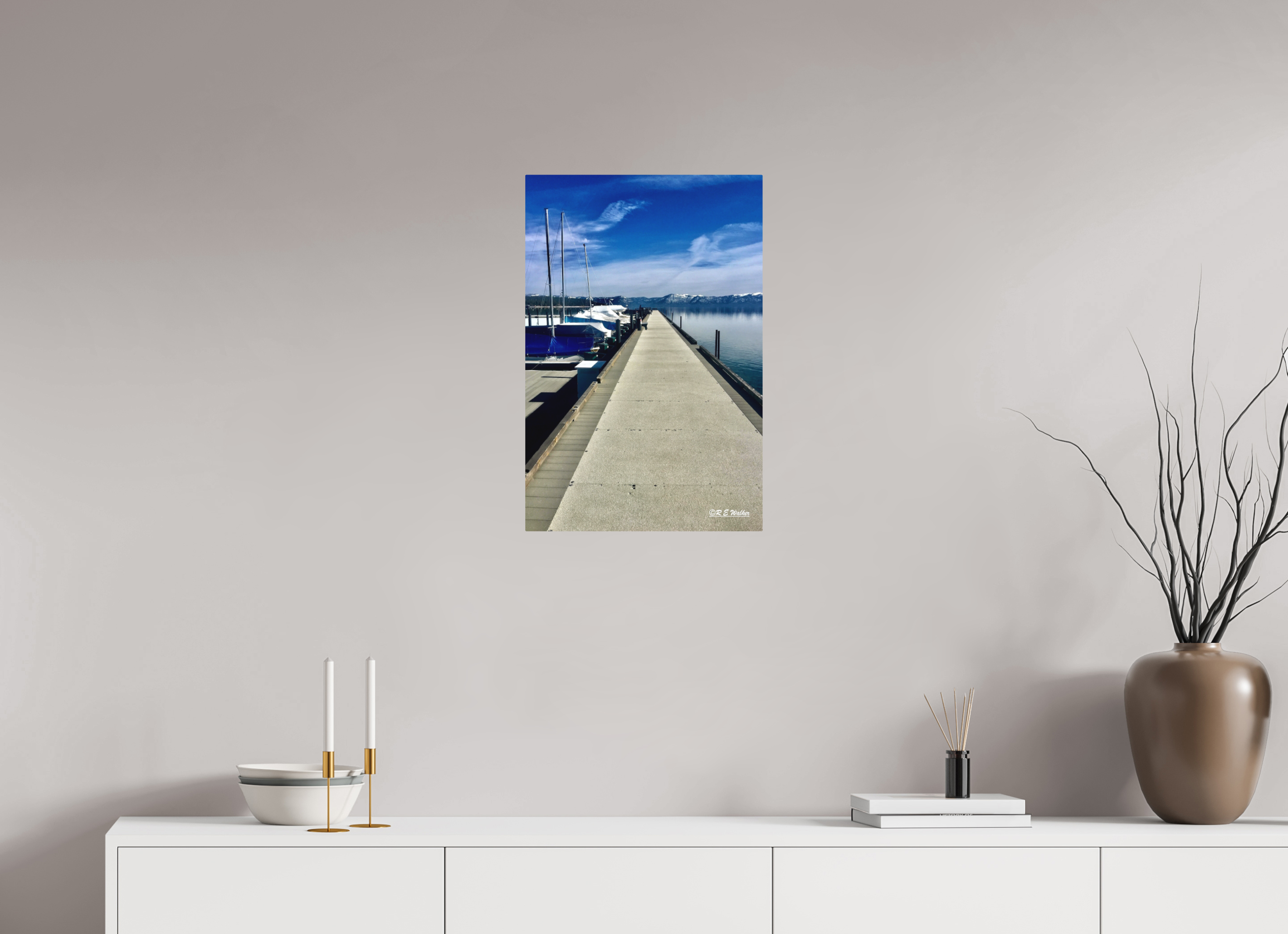 16 x 24″, Aluminum Tahoe City Marina