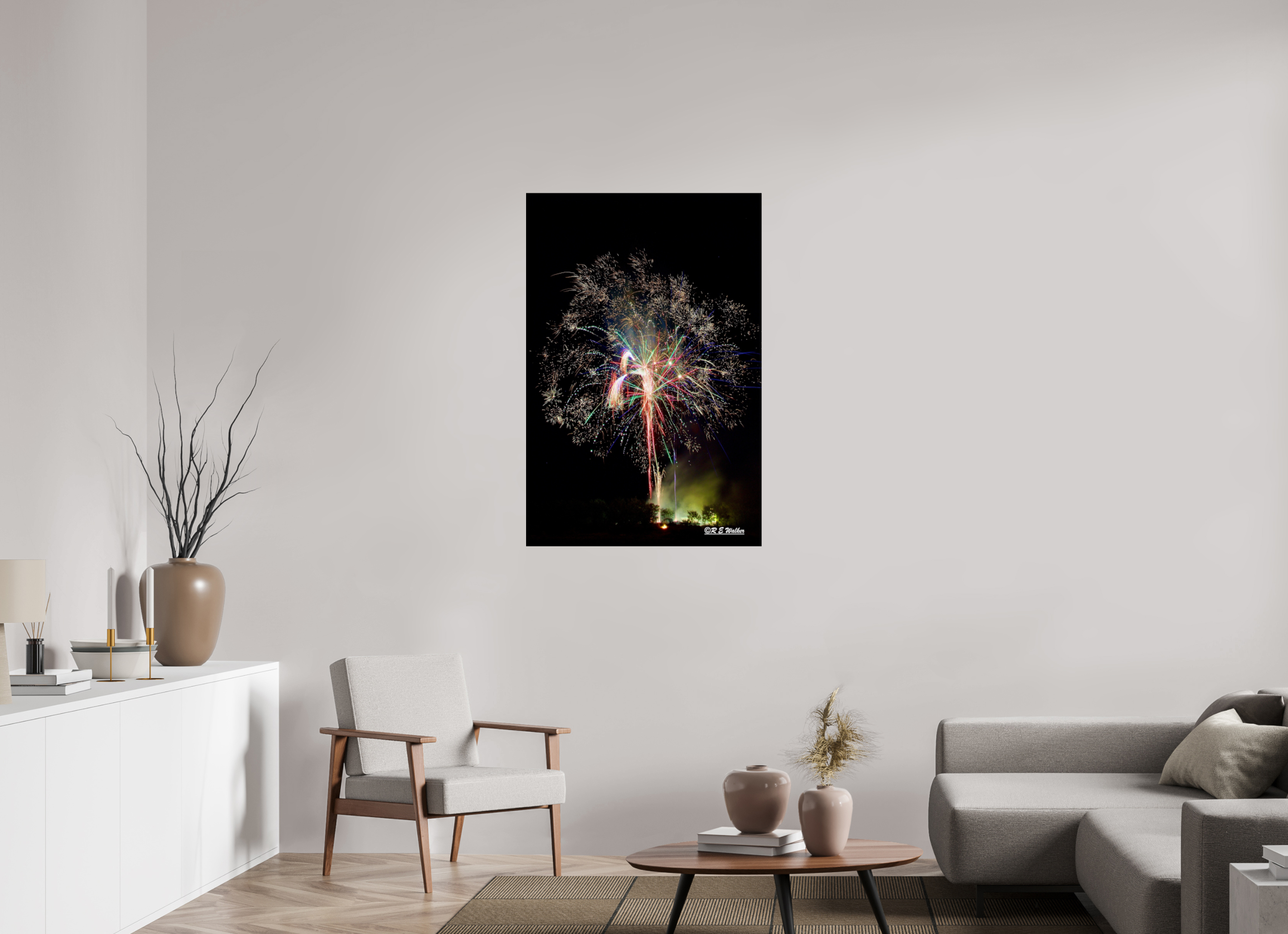 30 x 45″, acrylic-noframe-glossy Firework Tree