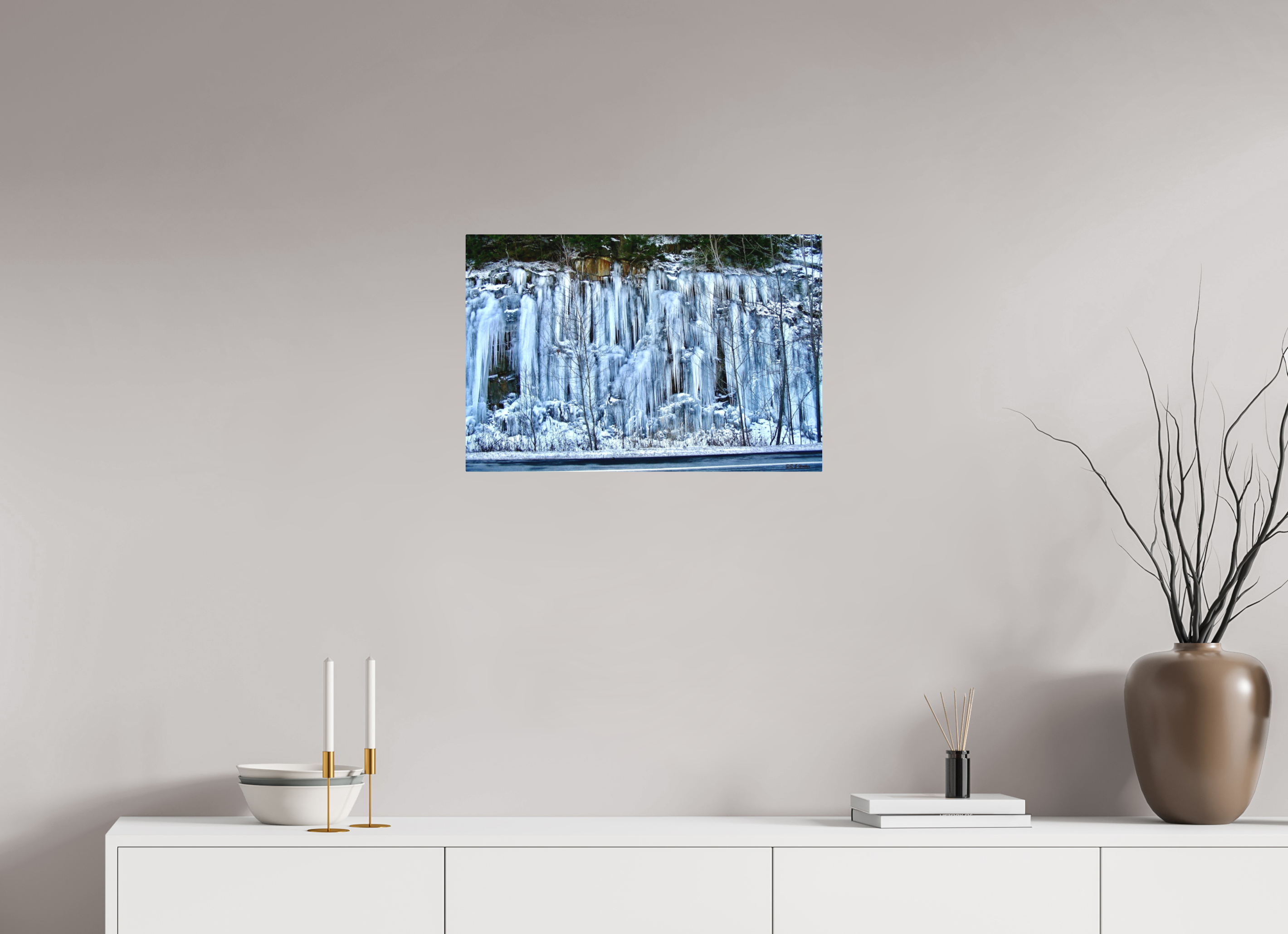 24 x 16″, Aluminum Ice Wall