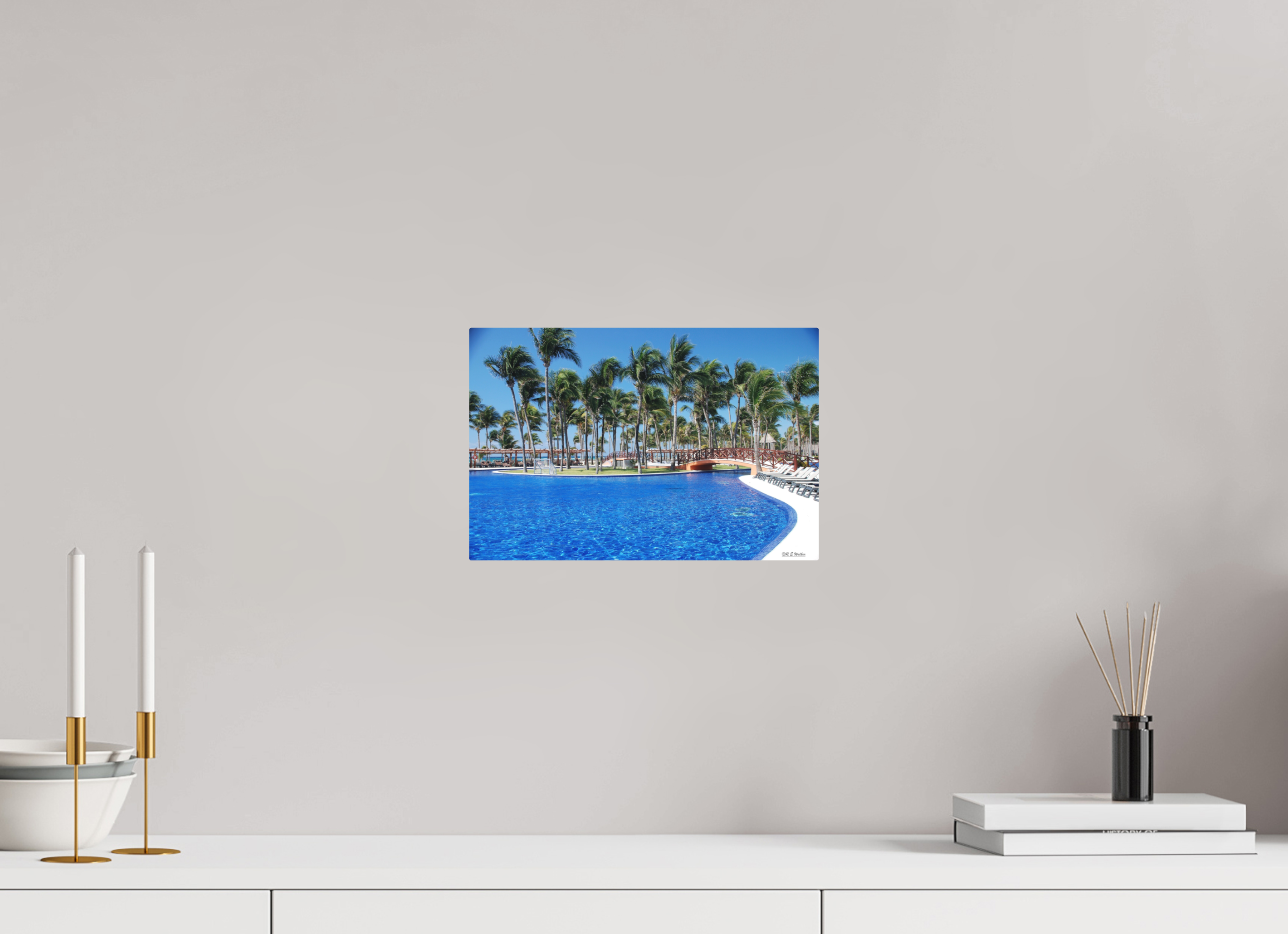 12 x 8″, Aluminum Tropical View at Riviera Maya