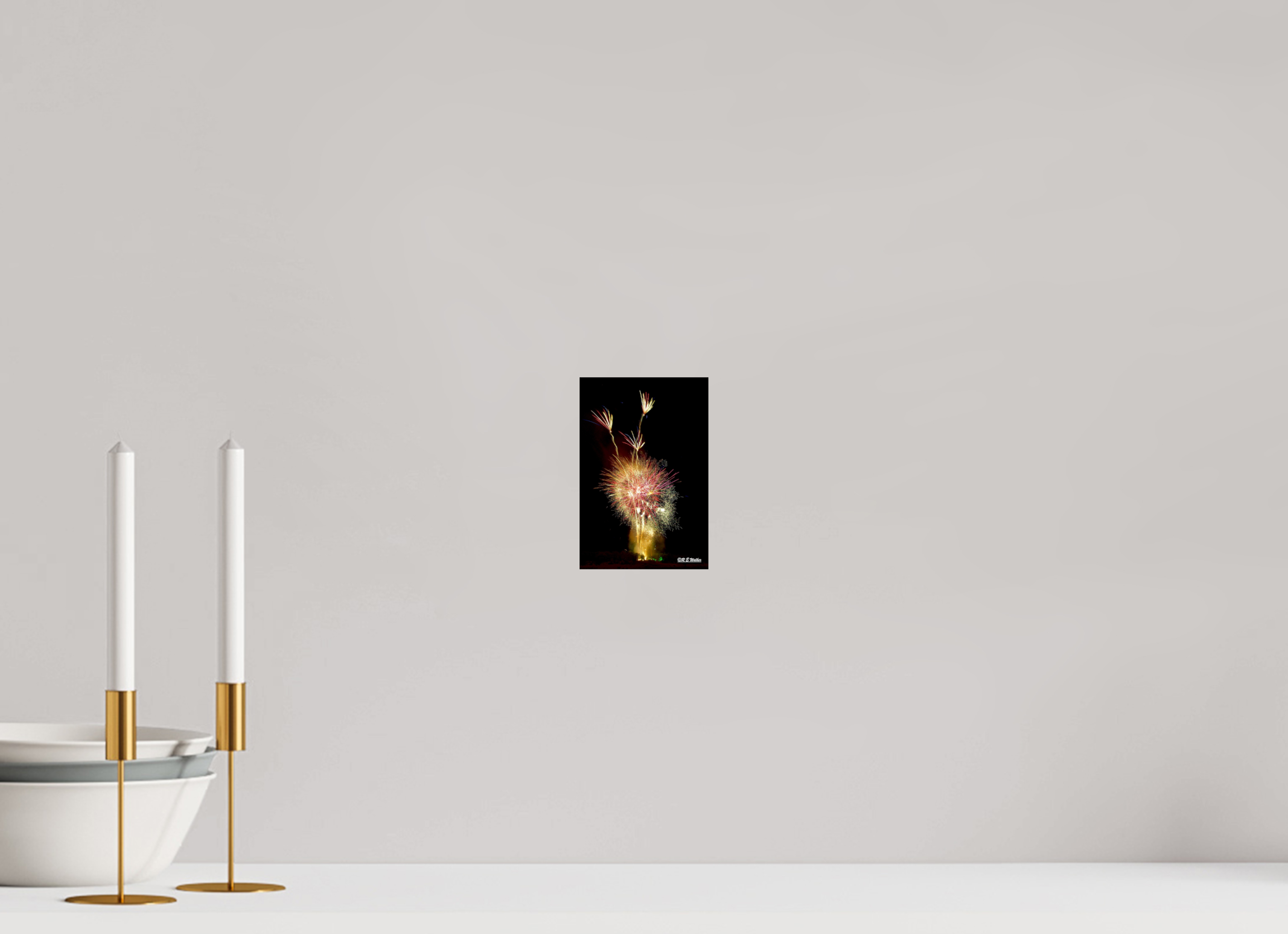 4 x 6″, Glossy Print without border Three Flower Fireworks