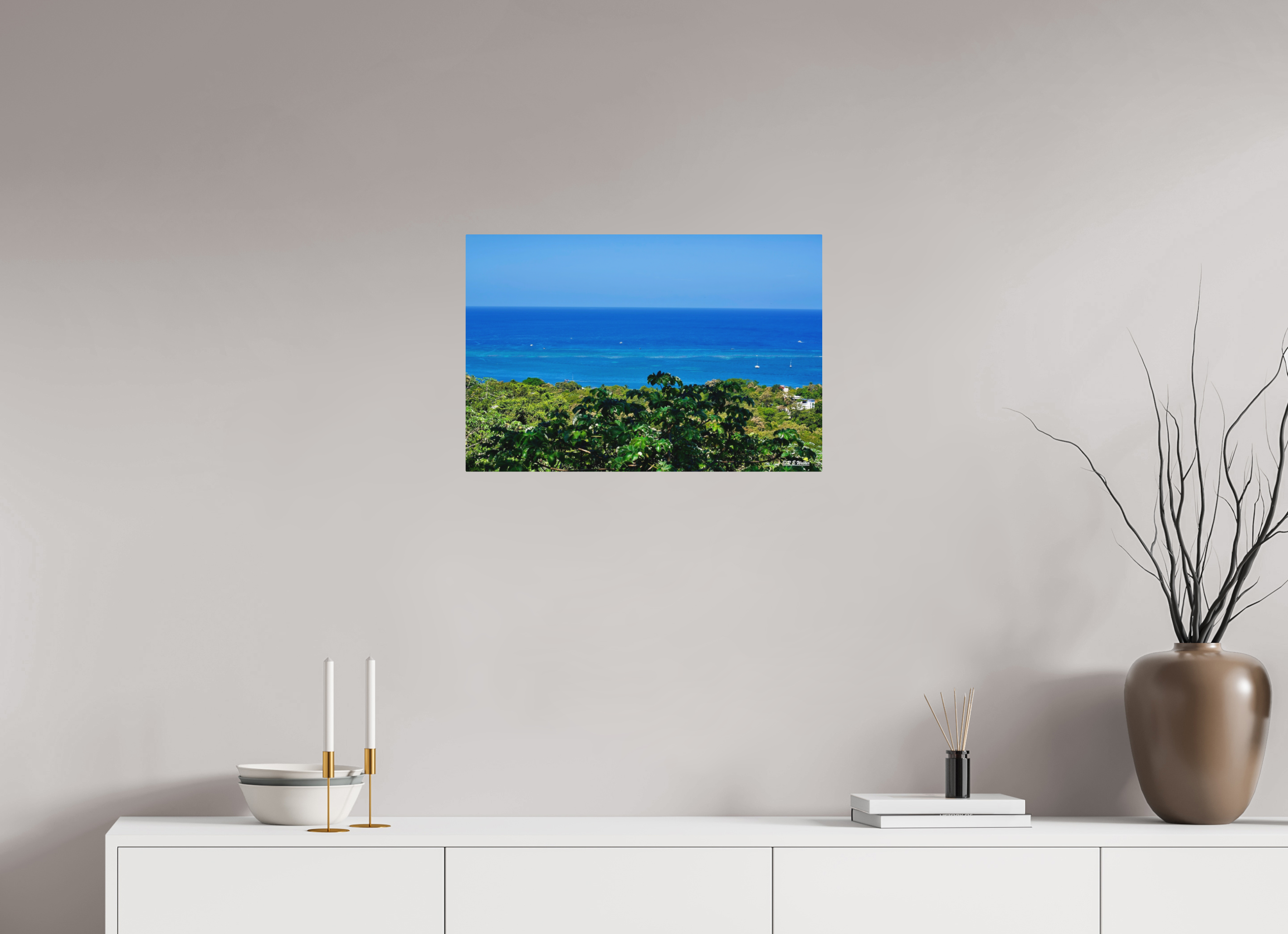 24 x 16″, Aluminum Roatan Shore