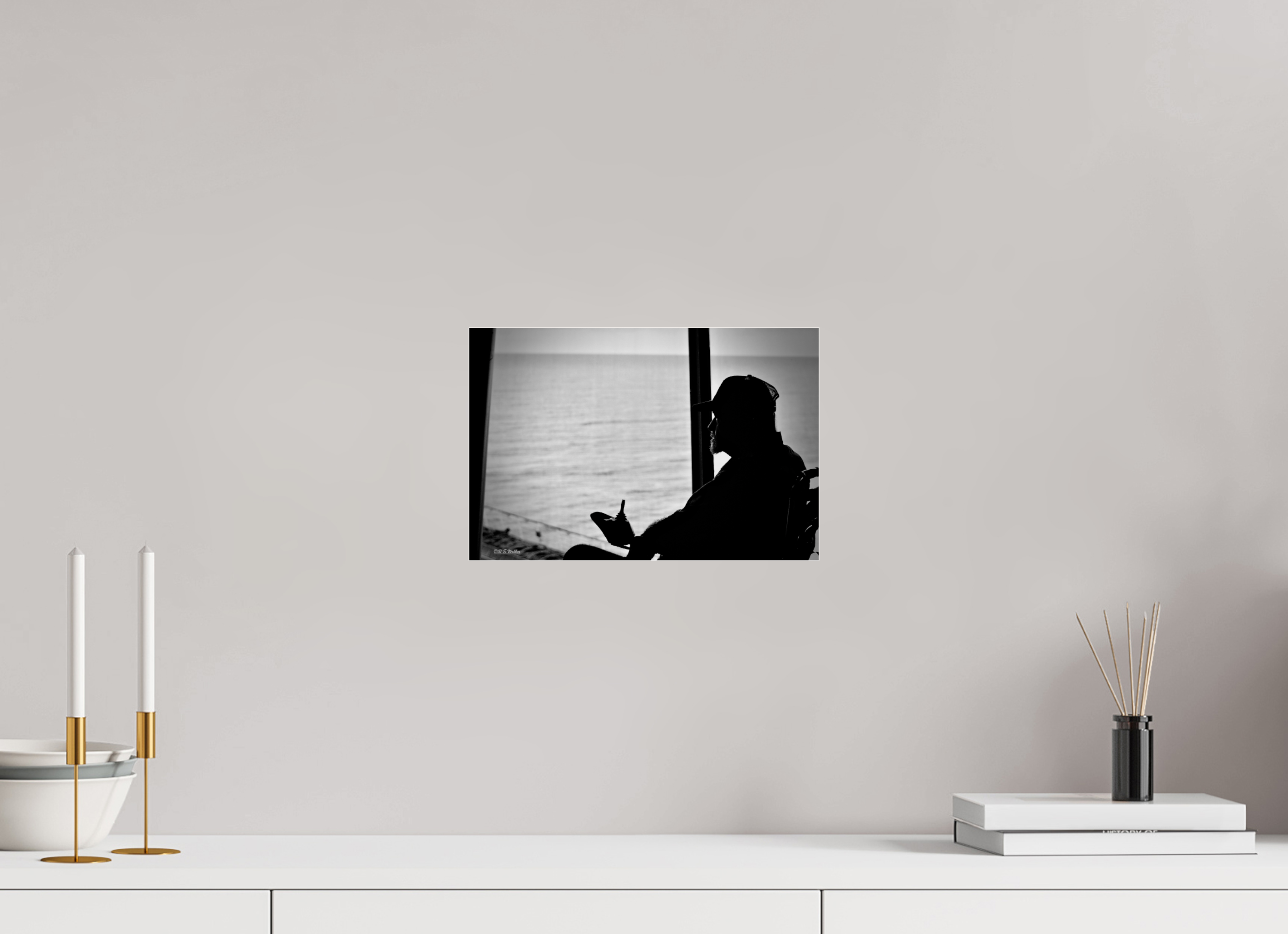 12 x 8″, acrylic-noframe-glossy Watching the Sea