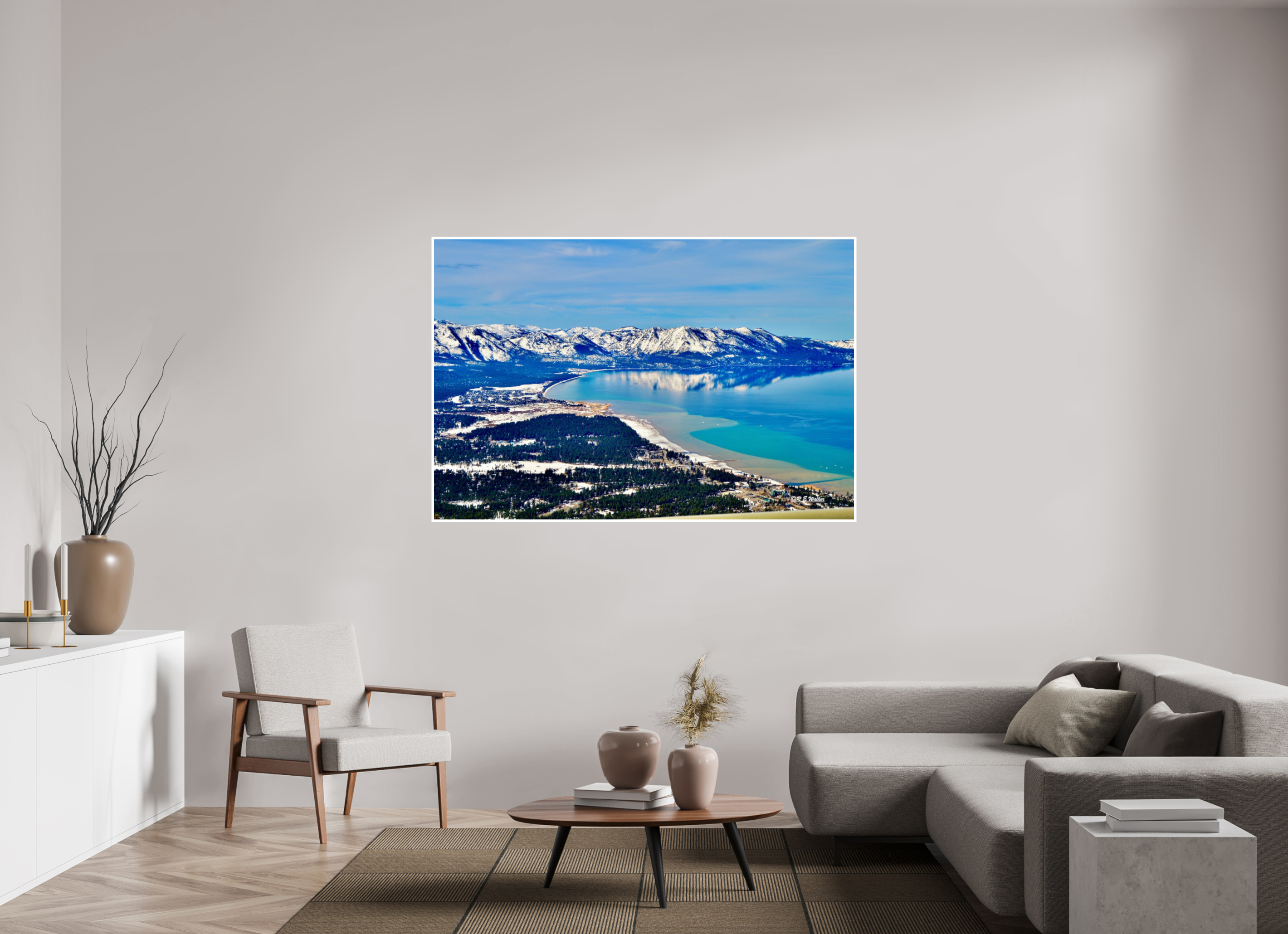 66 x 44″, Print with 0.4in white border Lake Tahoe