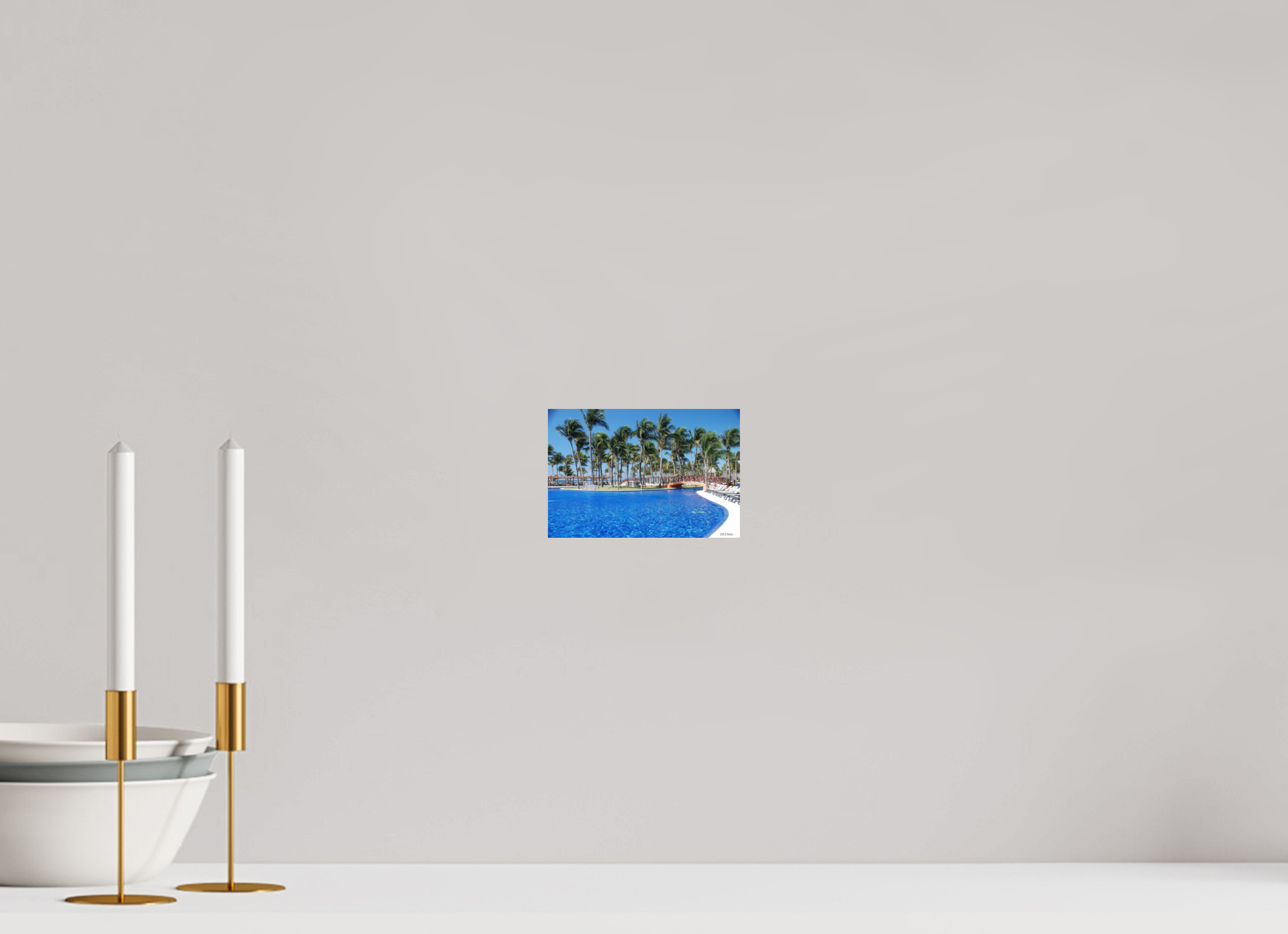 6 x 4″, Glossy Print without border Tropical View at Riviera Maya