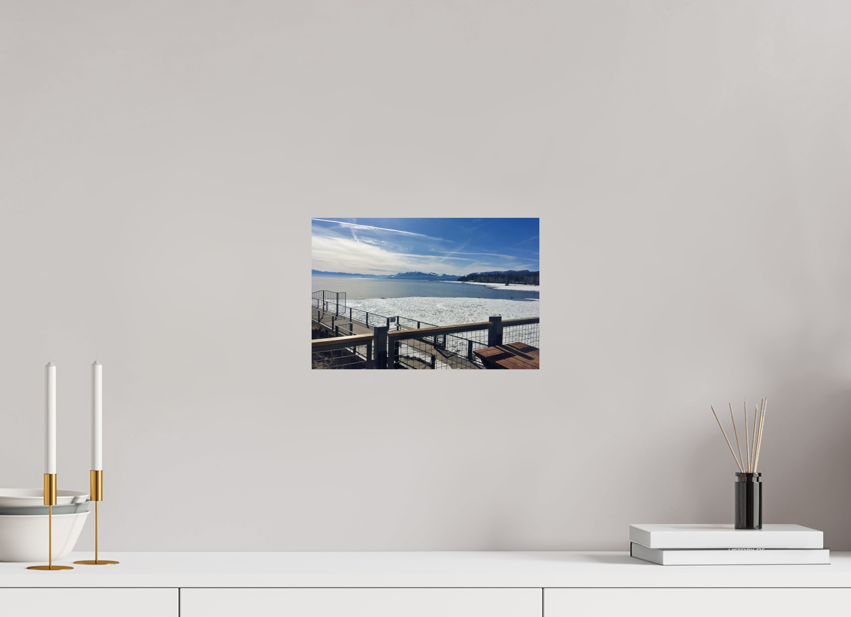 12 x 8″, Glossy Print without border Tahoe City Lake view