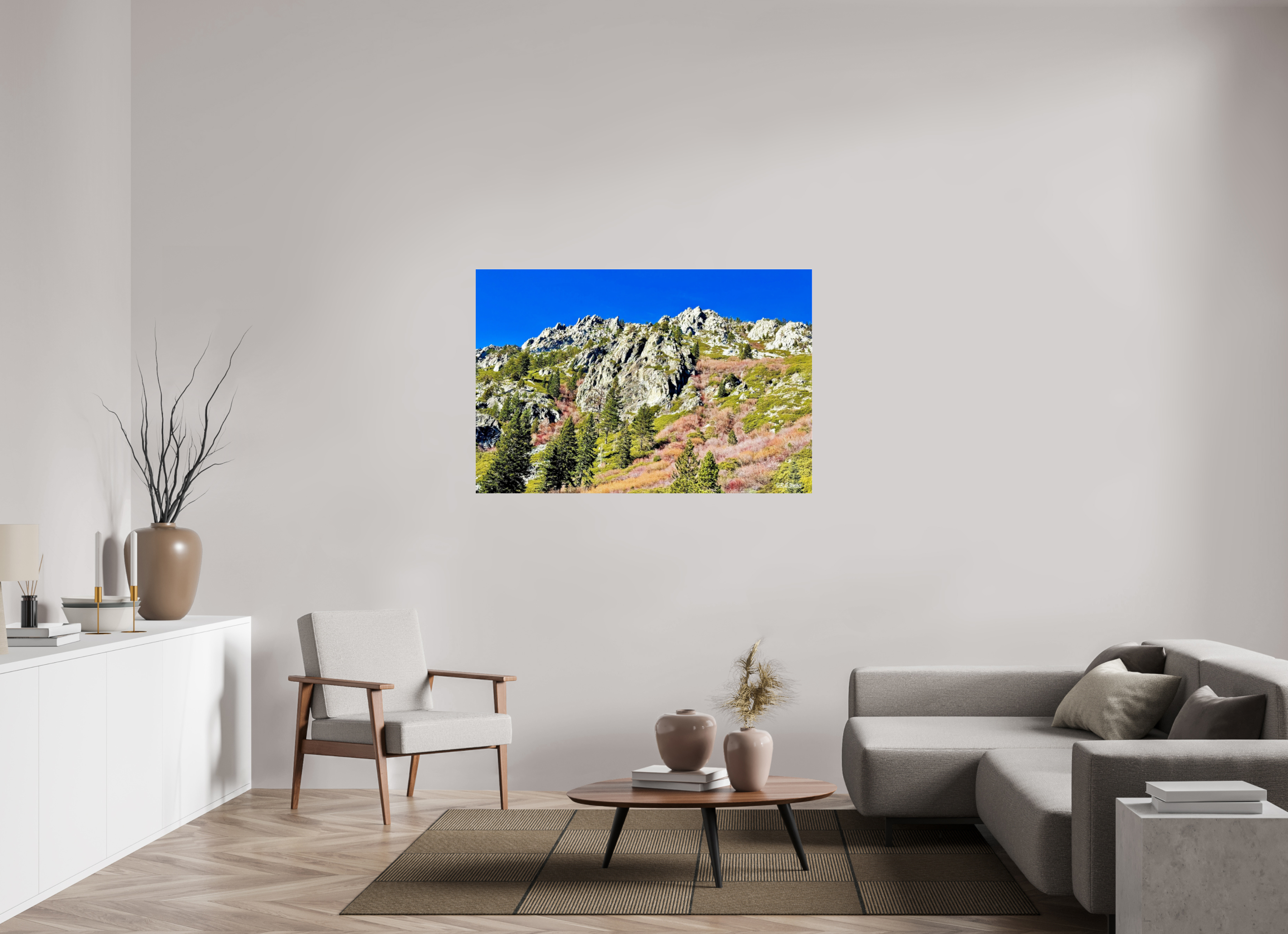 54 x 36″, Photo Print Under Acrylic Glass Emerald Bay Mountain View