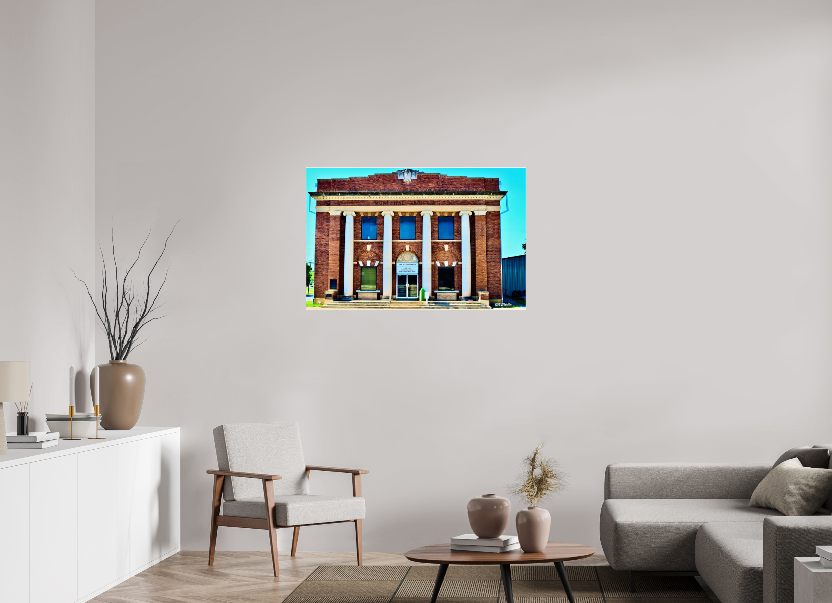 43.3 x 28″, acrylic-noframe-glossy Breckenridge, TX Fire Dept