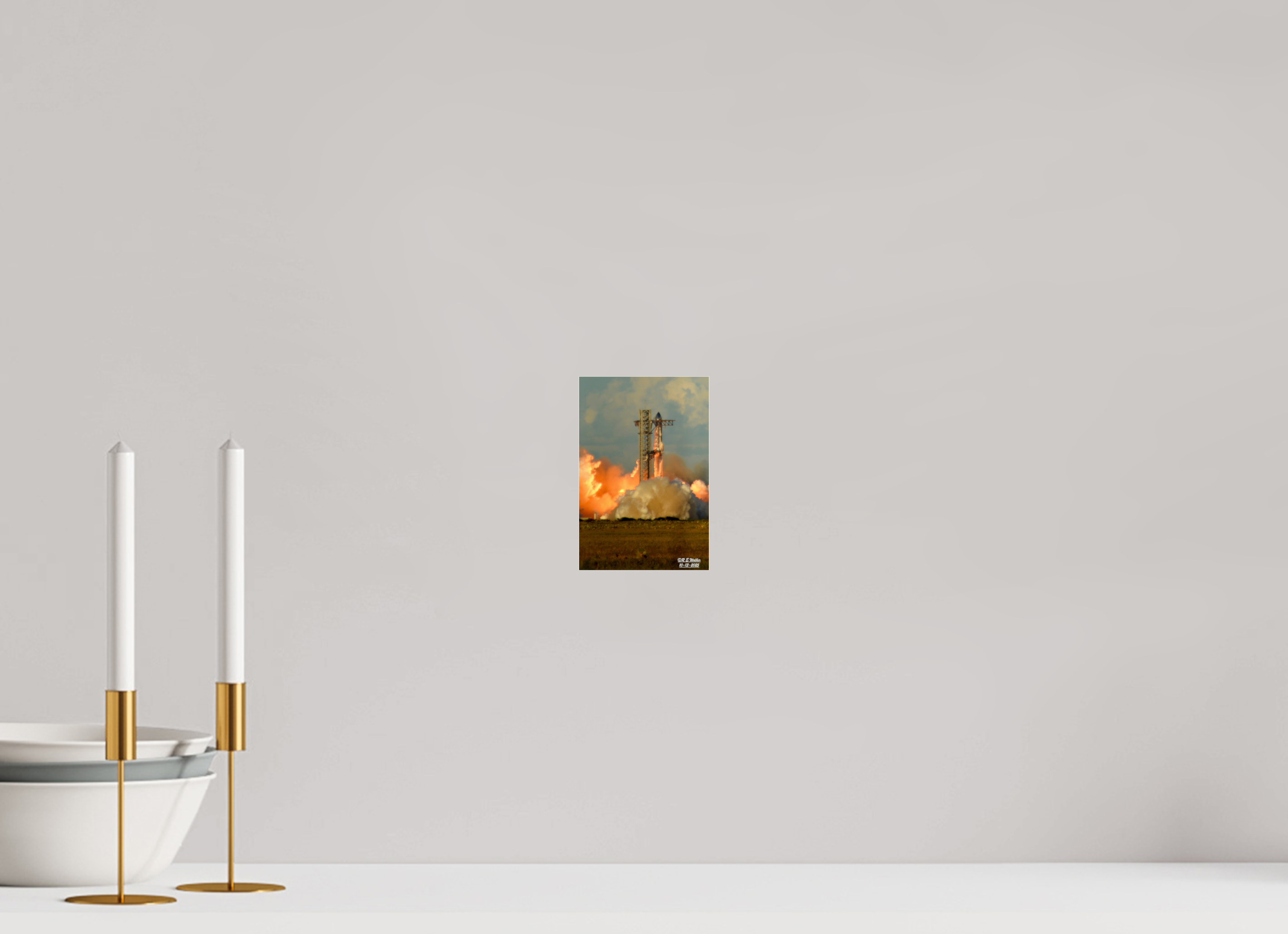 4 x 6″, acrylic-noframe-glossy SpaceX Starship
