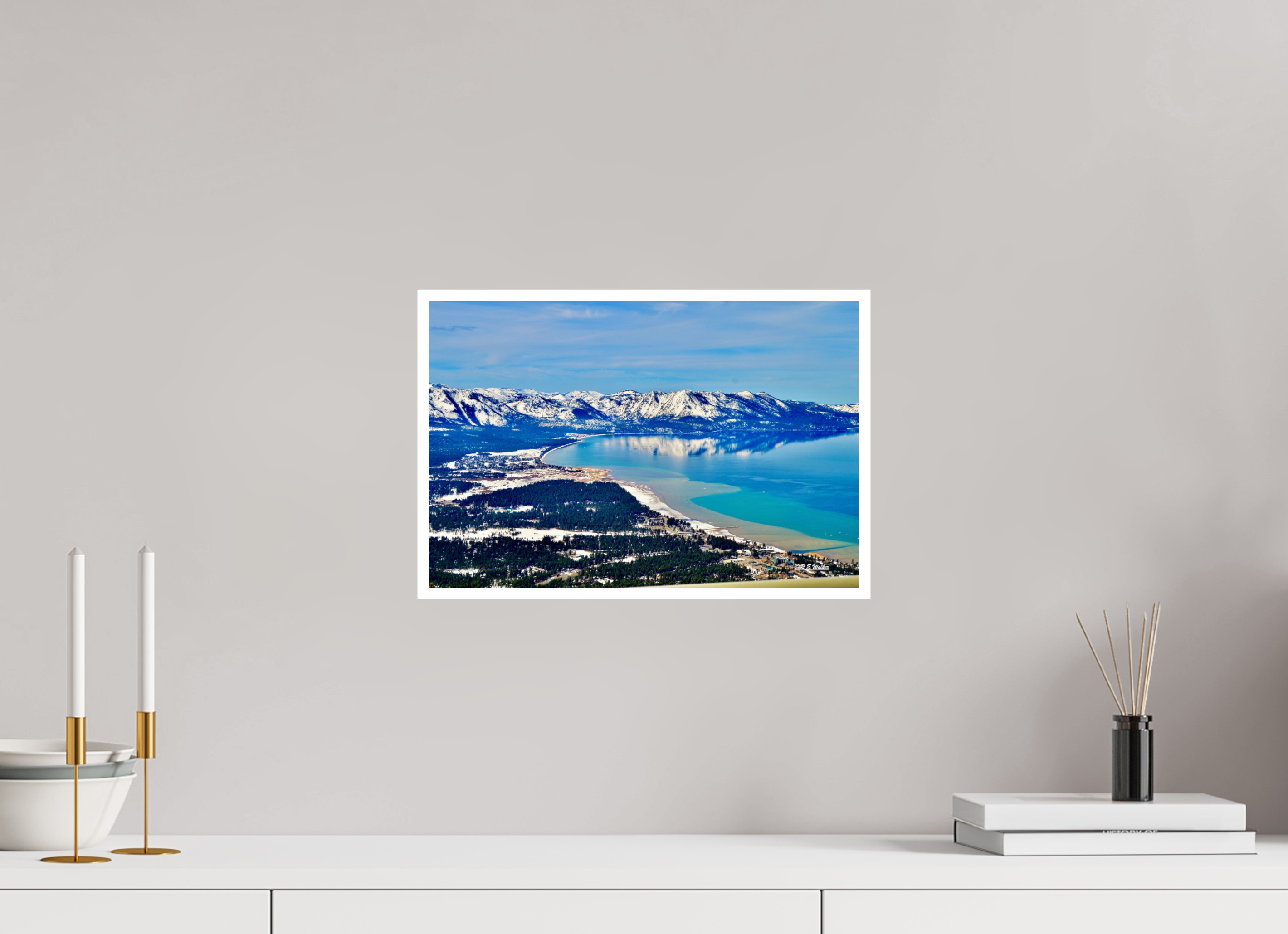 15 x 10″, Print with 0.4in white border Lake Tahoe